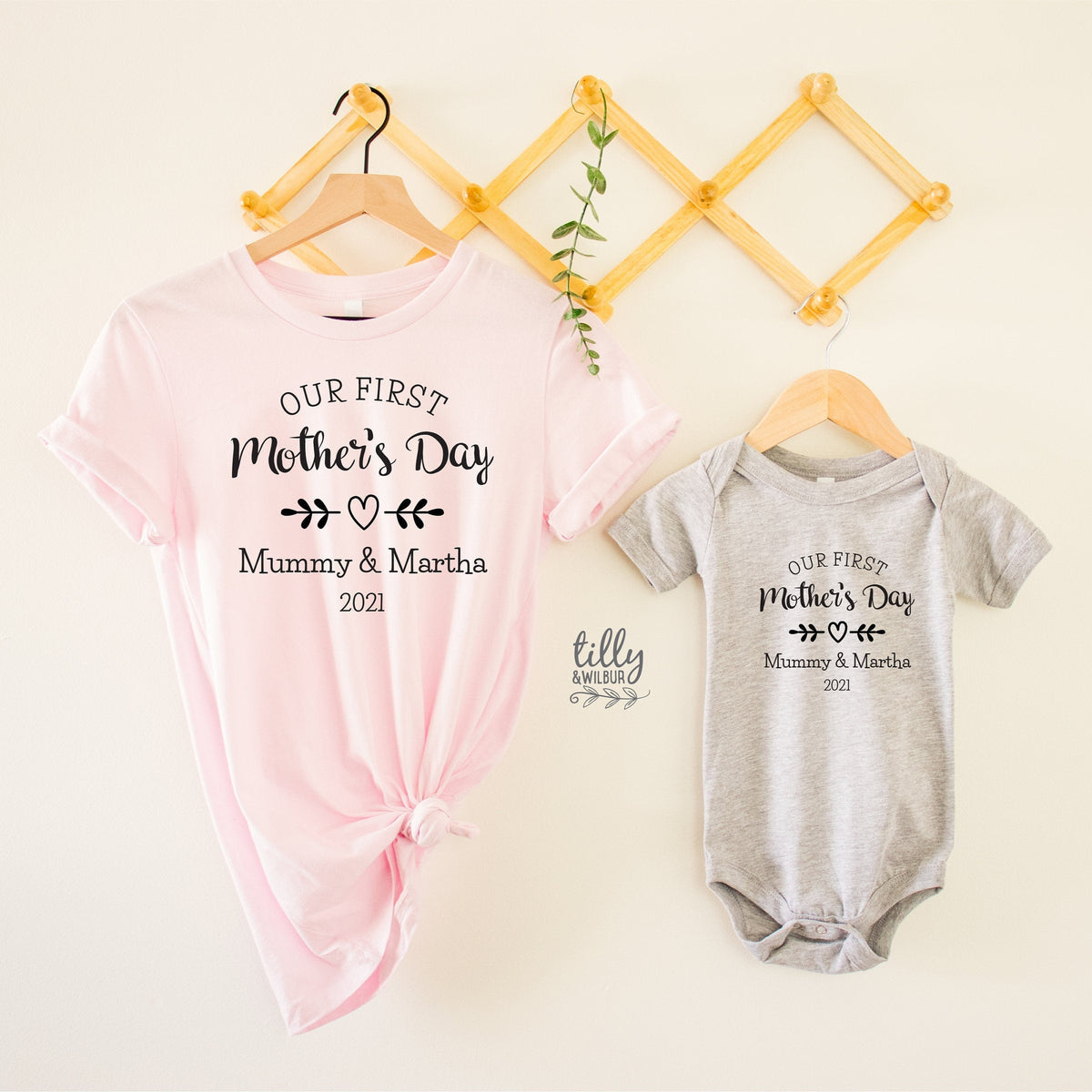 Our First Mother's Day 2021 Matching Outfits, Mother And Baby Mother's Day T-Shirts, Mothers Day Gift, Mummy & Me Matching, 1st Mother's Day