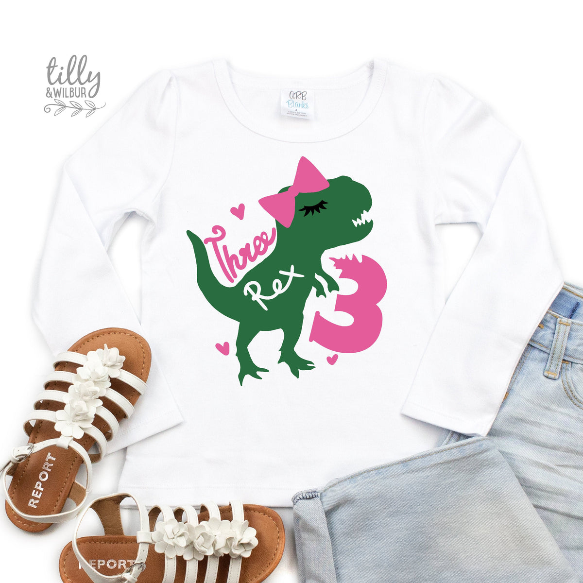 Three Rex Third Birthday T-Shirt, 3rd Birthday, 3rd Birthday Shirt, 3rd Birthday Outfit, Dinosaur Party, Dinosaur T-Shirt, Tyrannosaurus