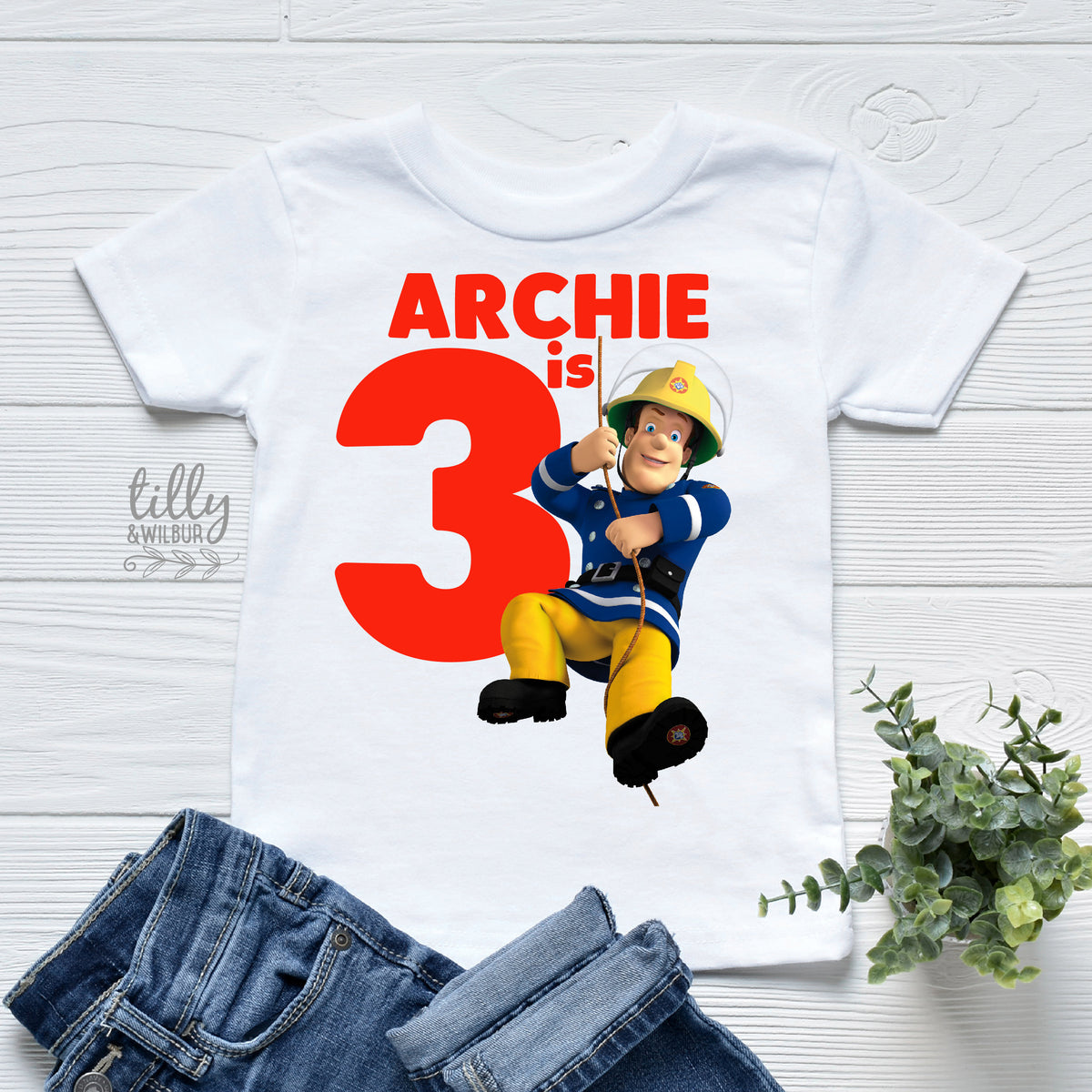 Fireman Sam Birthday T-Shirt