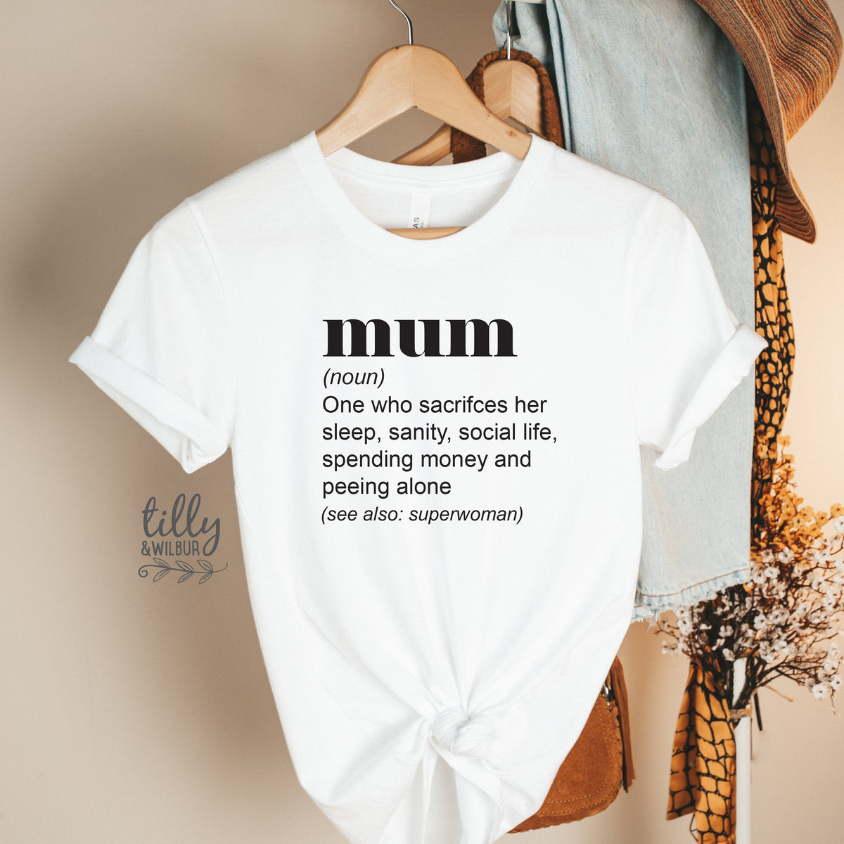 Mum Definition T-Shirt, Funny Mum T-Shirt, Motherhood Is A Walk In The Park T-Shirt, Funny Mum Tee, Mother's Day Gift, Funny Gift For Mum