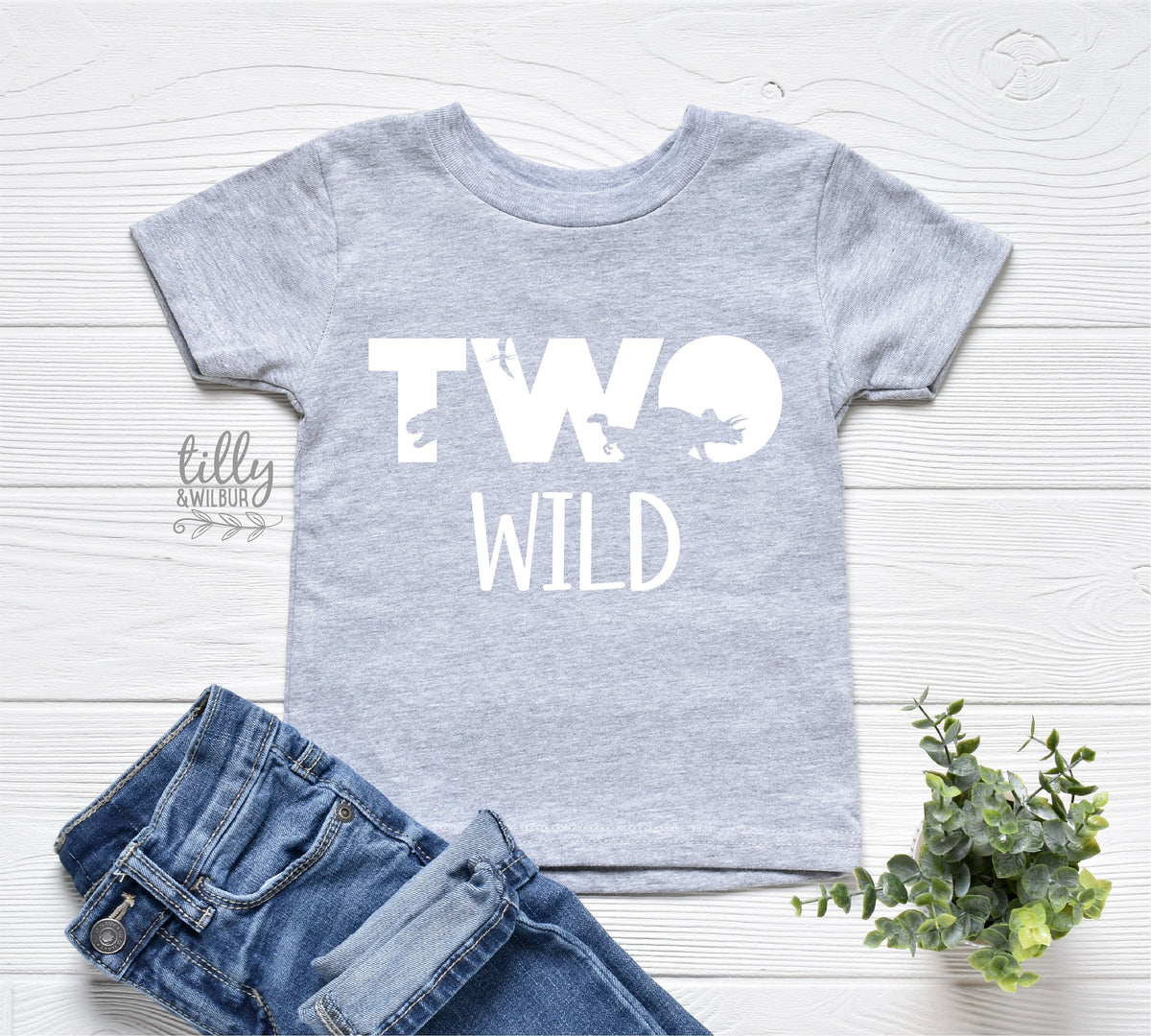 Two Wild Birthday T-Shirt, Two Wild Dinosaur T-Shirt, 2 Year Old Boy, Second Birthday Gift, 2nd Birthday Present, 2nd Birthday Outfit, Boy 2