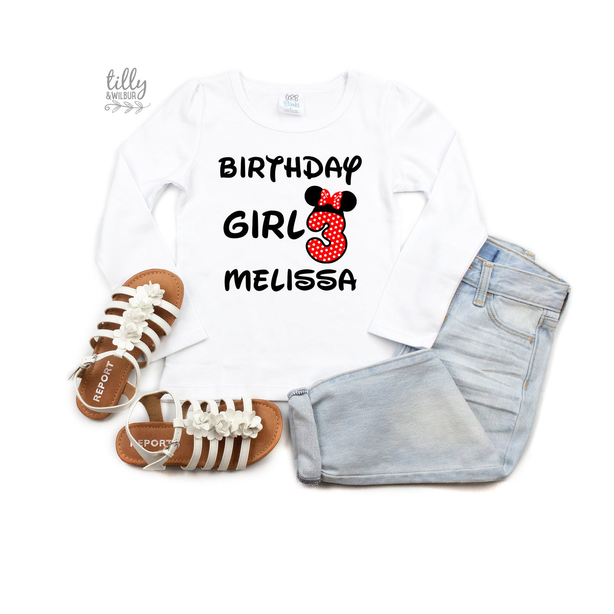Personalised 3rd Birthday T-Shirt, Three Birthday Shirt, 3rd Second Birthday Tee, Three Birthday Gift, Girls 3rd Birthday, Girls Birthday