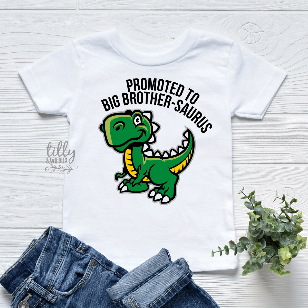 Promoted To Big Brother-Saurus Dinosaur T-Shirt For Boys, Big Brother Shirt, I'm Going To Be A Big Brother, Pregnancy Announcement, Dinosaur