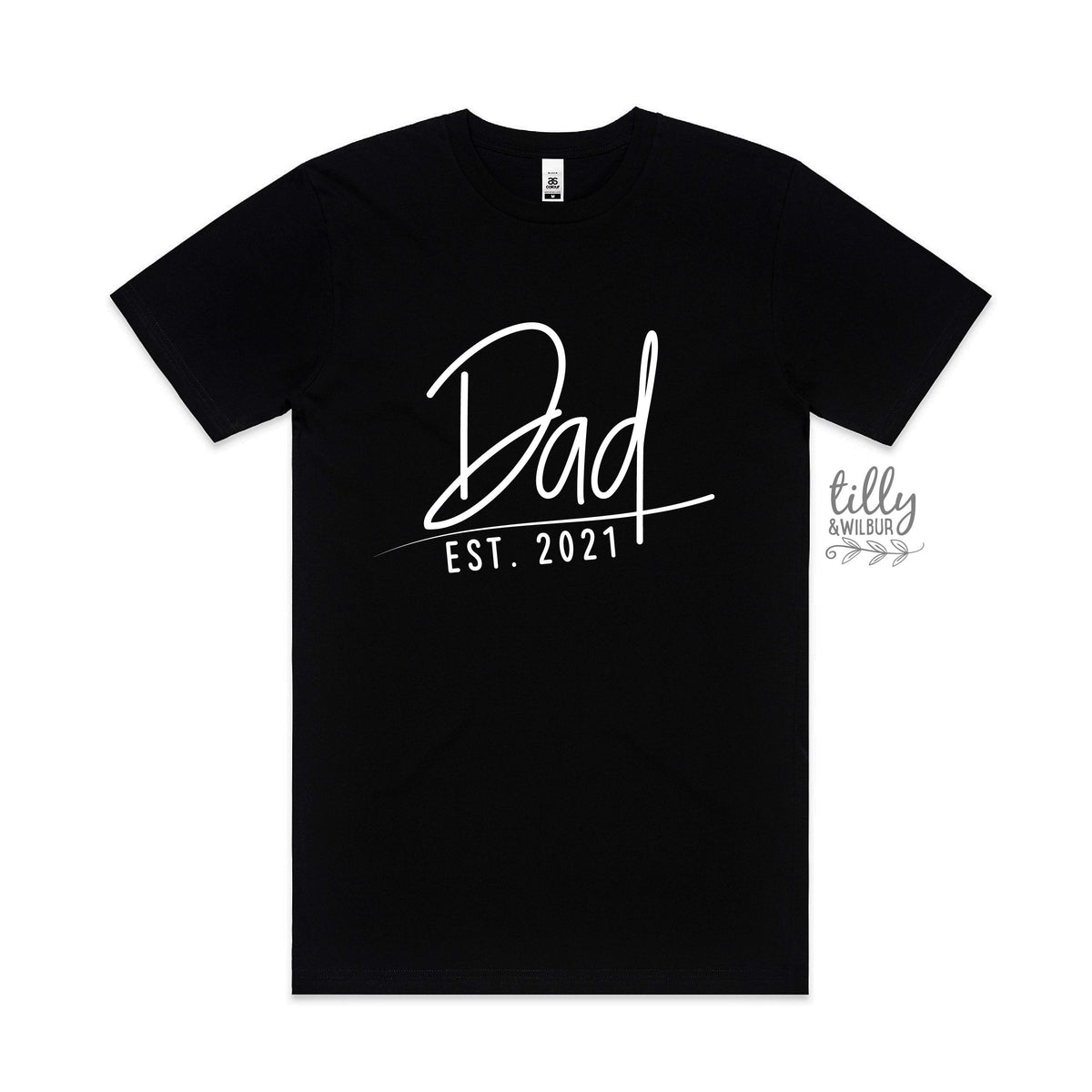 Dad Est. T-Shirt, Personalised Dad T-Shirt, Father's Day Gift, Men's Shirt Gift, Pregnancy Announcement Tee, New Dad Gift, Baby Shower Gift
