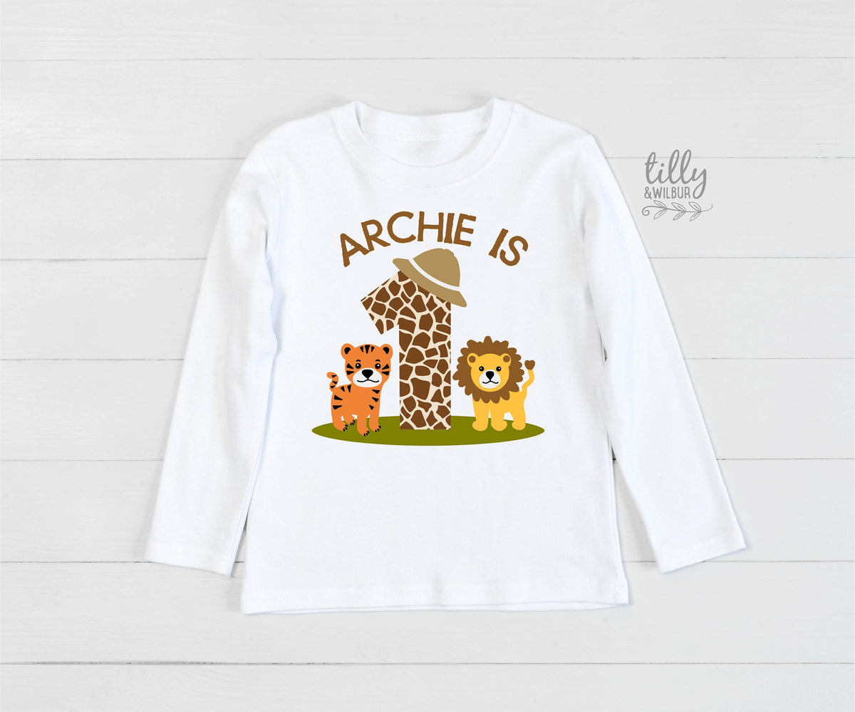 Safari Jungle 1st Birthday T-Shirt