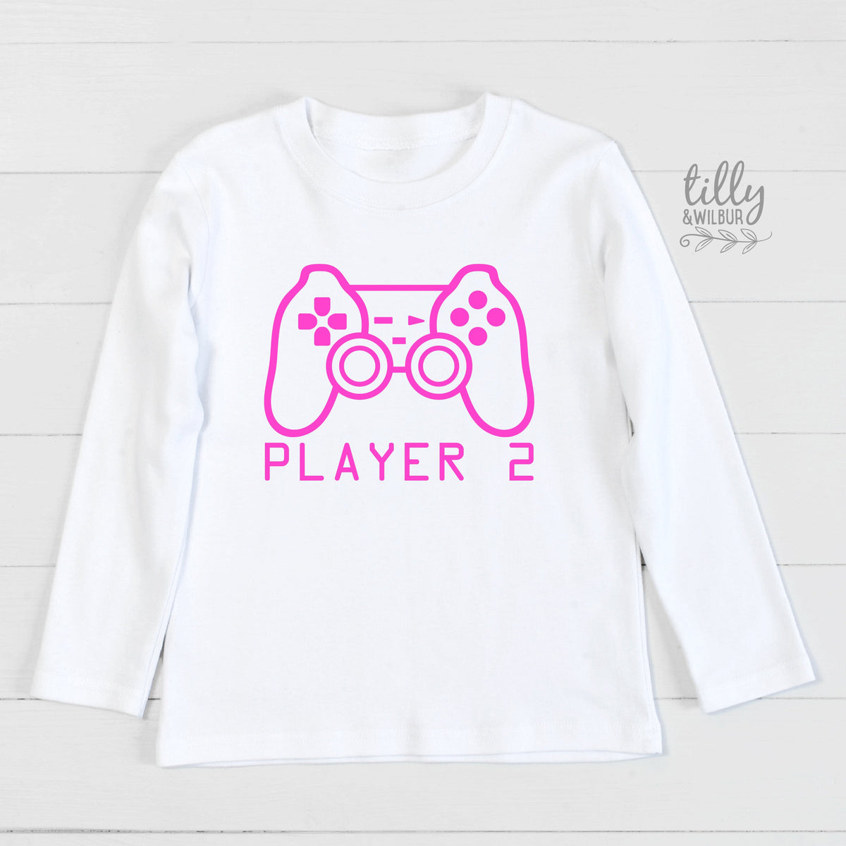 Player 2 T-Shirt, Part of Player 1 Player 2 Set, Daddy Daughter Matching Shirts, Matching Tees, Gaming, Father's Day Gift, Video Gift, Gamer