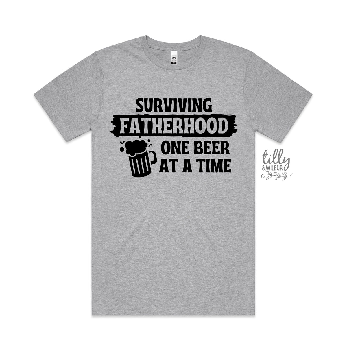 Surviving Fatherhood One Beer At A Time Men's T-Shirt, Father's Day T-Shirt, Funny Father's Day Gift, First Father's Day, Funny Dad Gift