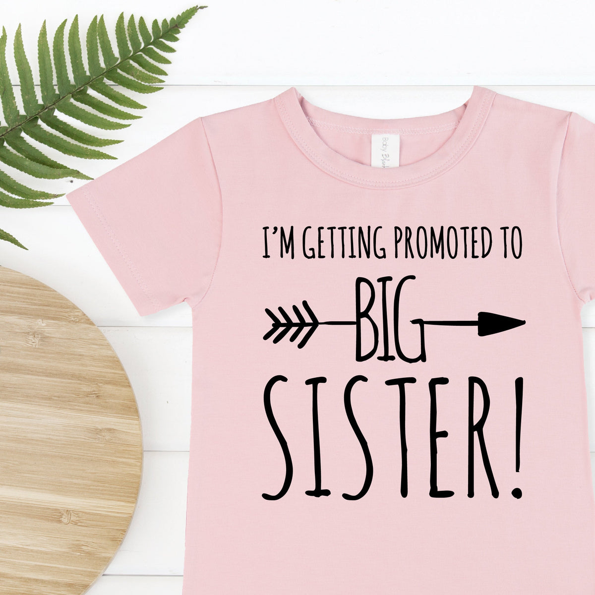 Big Sister T-Shirt, I'm Getting Promoted To Big Sister Girl's T-Shirt, I'm Going To Be A Big Sister, Girl's Clothing, Pregnancy Announcement
