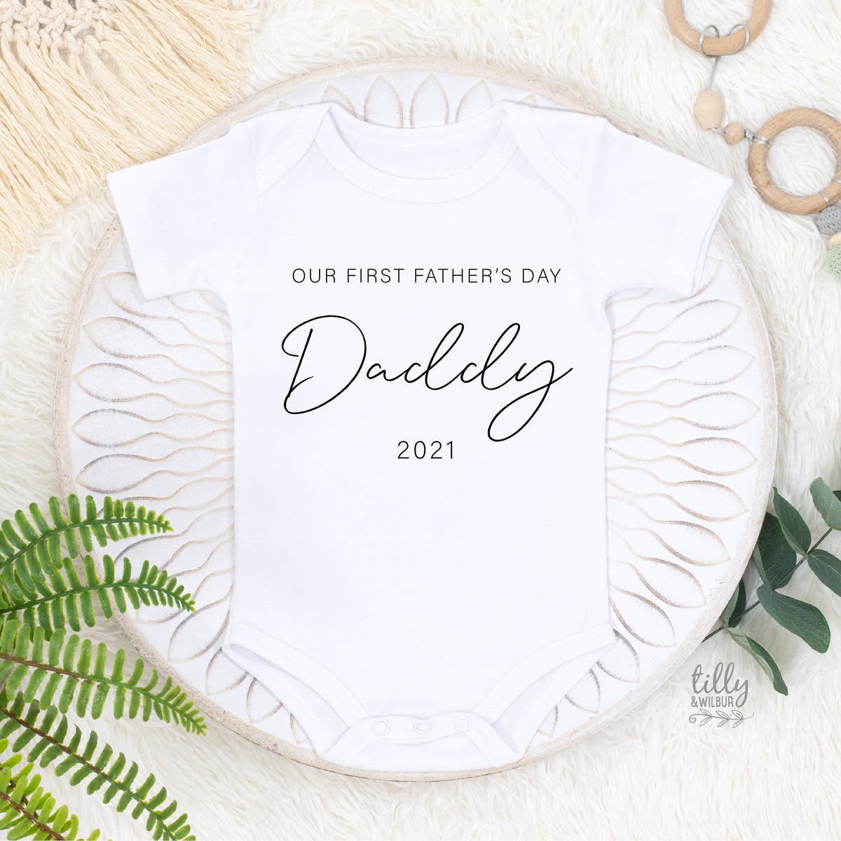 Our First Father's Day 2021 Baby Bodysuit, I Love You Daddy Happy 1st Father's Day, Happy Father's Day, Fathers Day Onesie, Fathers Day Gift