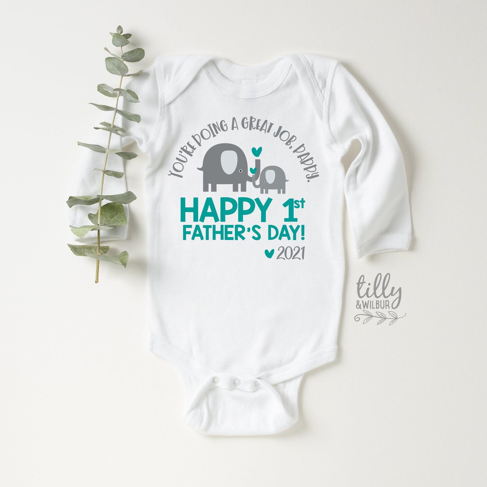 You're Doing A Great Job Daddy Bodysuit, Happy 1st Father's Day 2021, Our First Father's Day 2021 Baby Bodysuit, First Father's Day Onesie