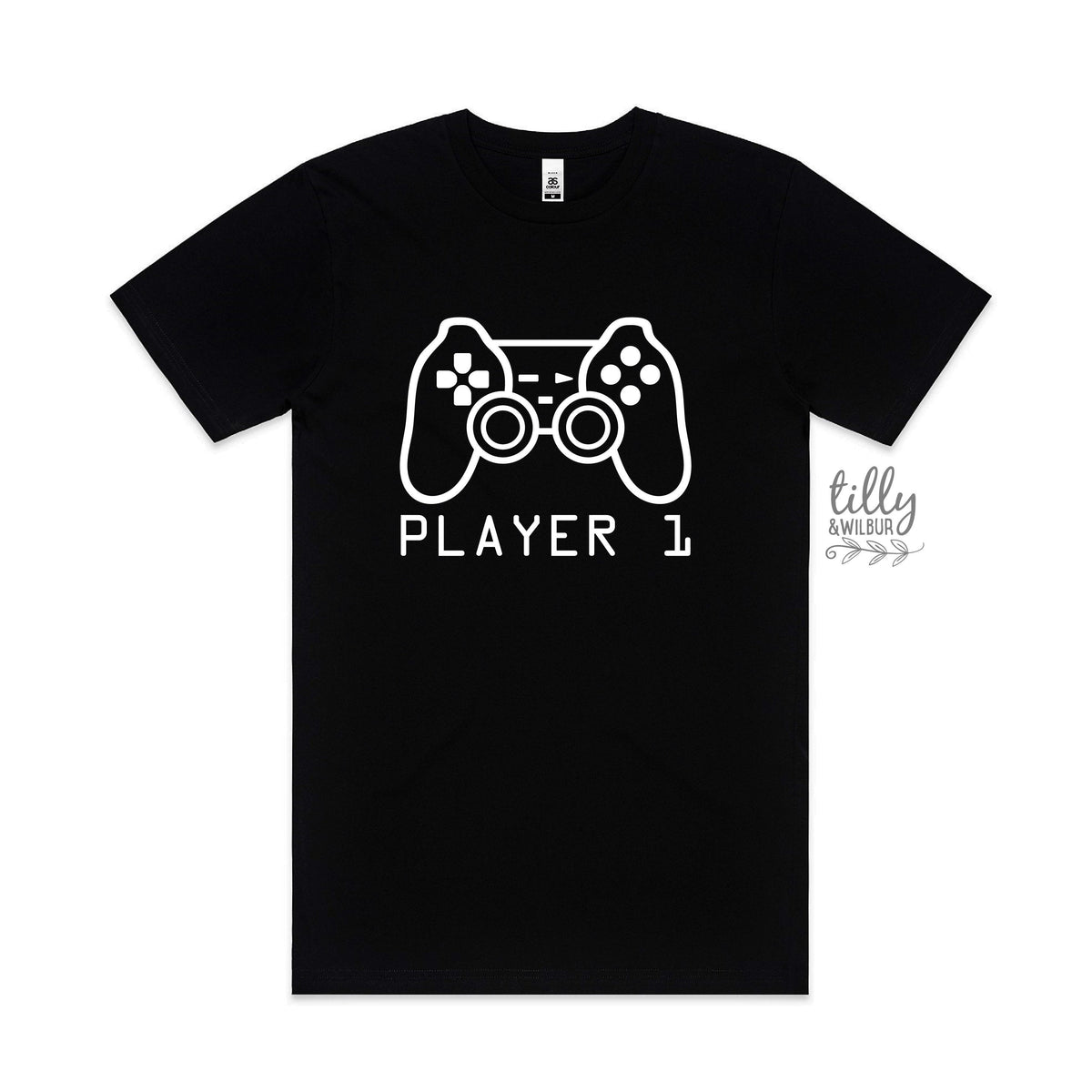 Player 1 T-Shirt, Part Of Player 1 Player 2 Set, Father Son Matching Shirts, Matching Dad Baby, Gaming, Father's Day Gift, Video Gift, Gamer