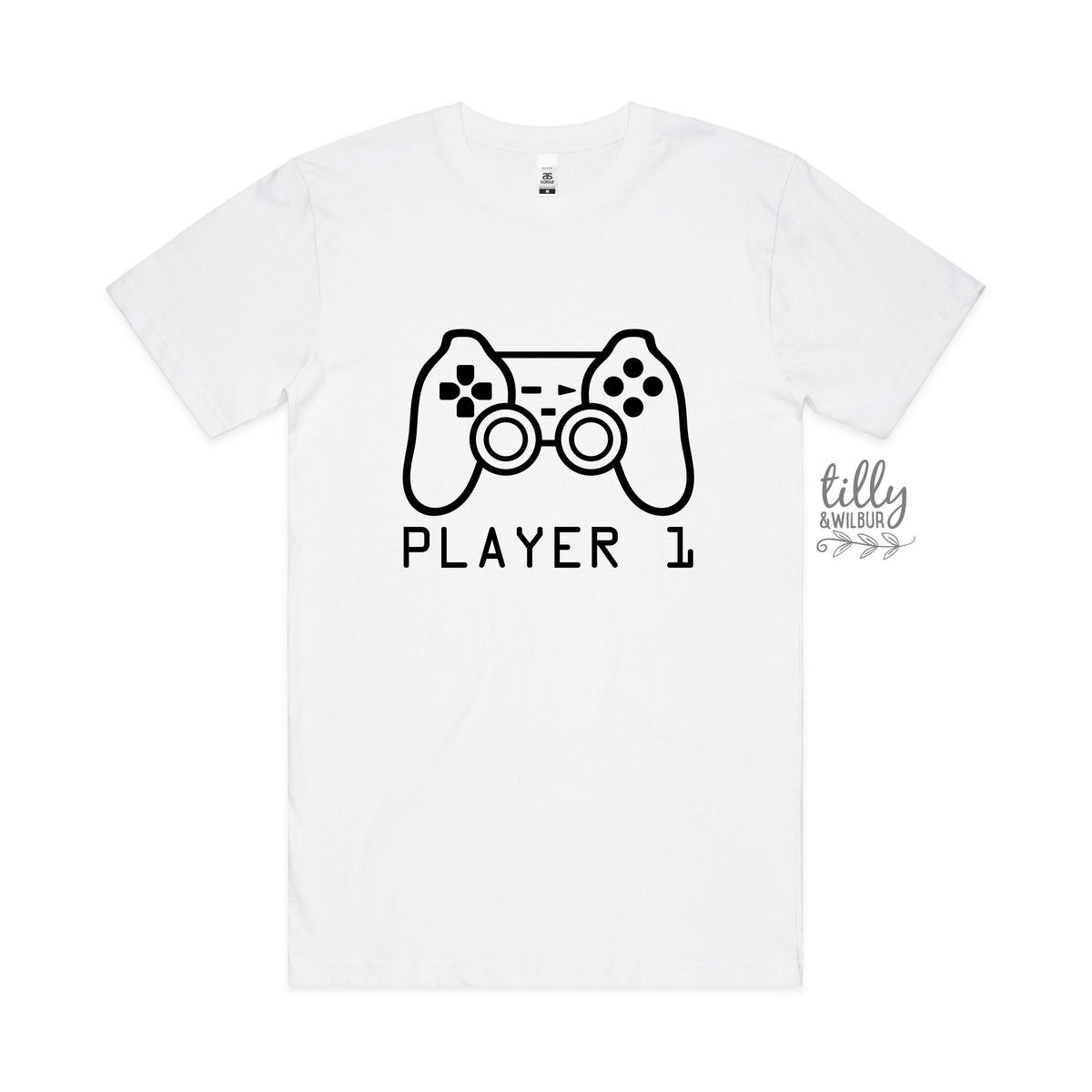 Player 1 T-Shirt, Part Of Player 1 Player 2 Set, Father Son Matching Shirts, Matching Dad Baby, Gaming, Father's Day Gift, Video Gift, Gamer