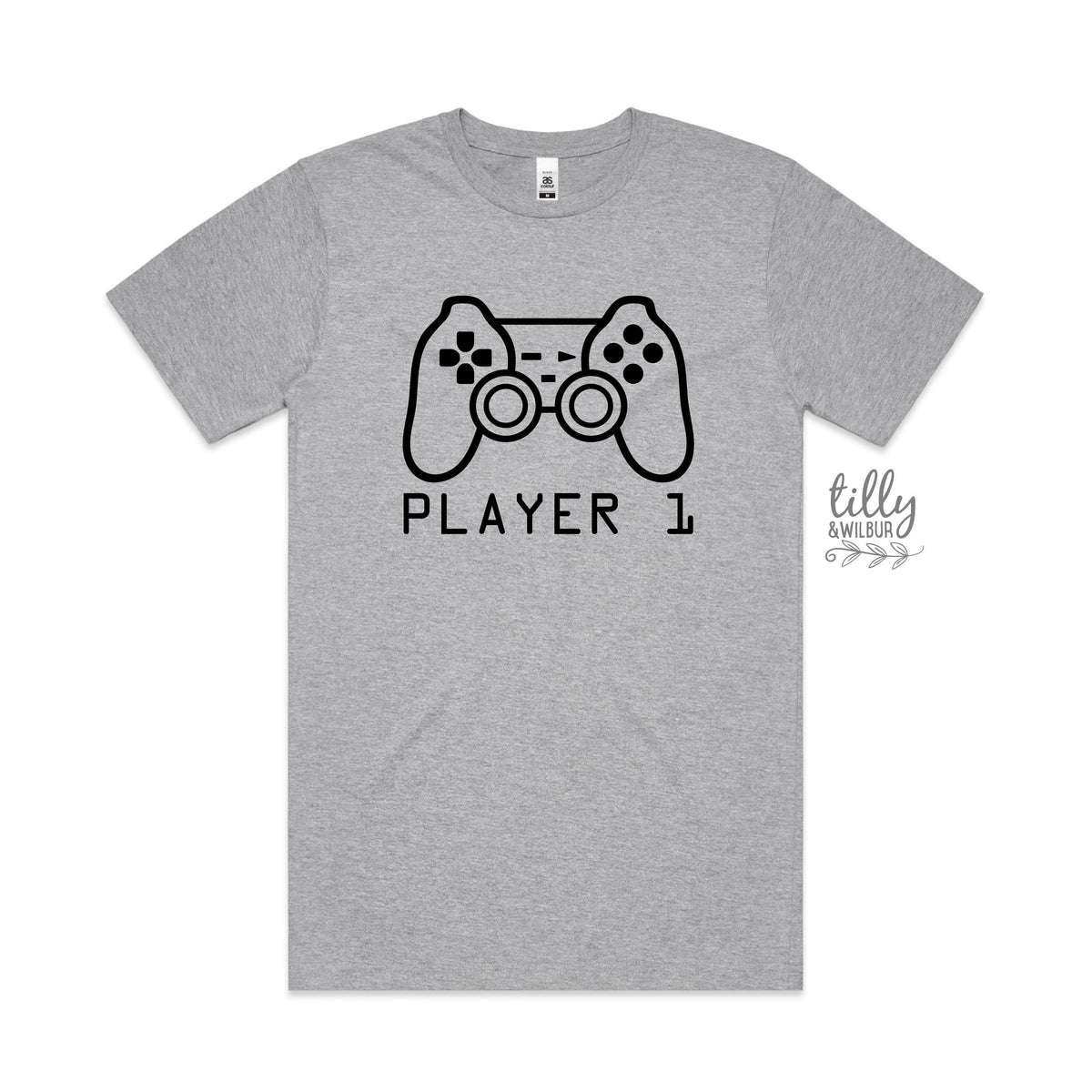 Player 1 T-Shirt, Part Of Player 1 Player 2 Set, Father Son Matching Shirts, Matching Dad Baby, Gaming, Father's Day Gift, Video Gift, Gamer