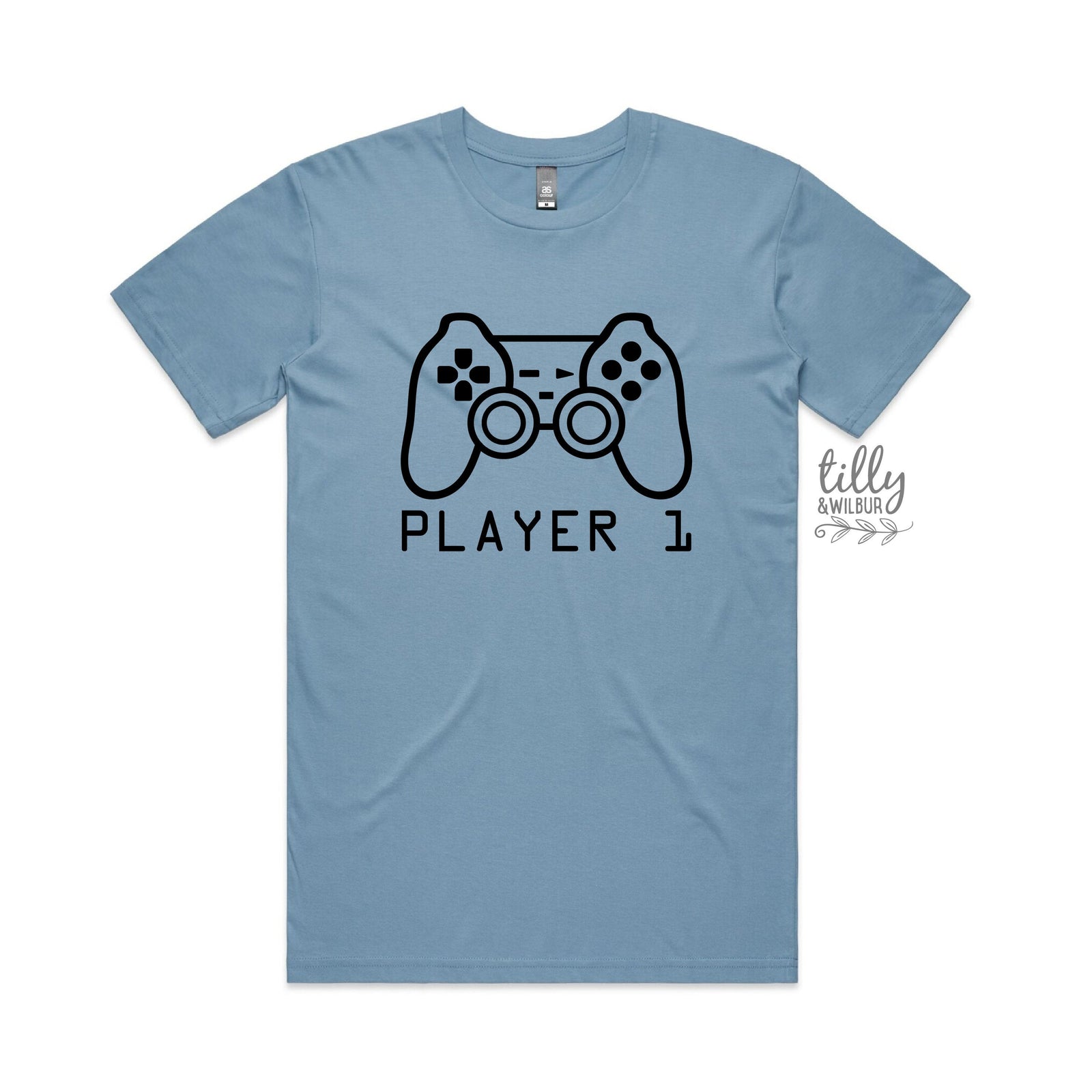 Player 1 T-Shirt, Part Of Player 1 Player 2 Set, Father Son Matching Shirts, Matching Dad Baby, Gaming, Father's Day Gift, Video Gift, Gamer