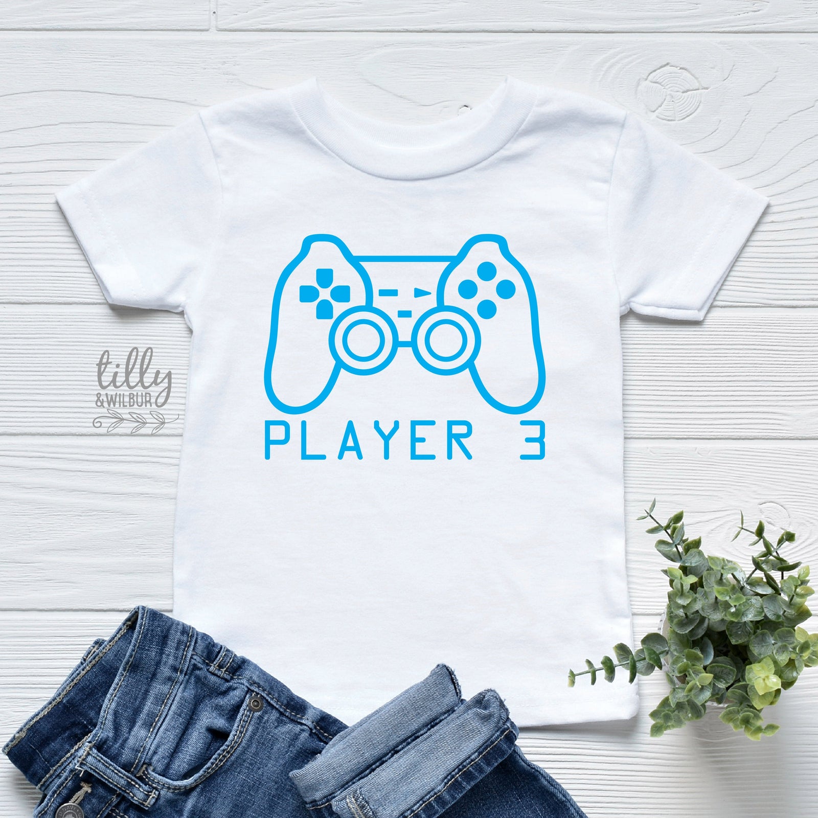 Player 3 T-Shirt, Part of Player 1 Player 2 Set, Father Son Matching Shirts, Matching Tees, Gaming, Father's Day Gift, Video Gift, Gamer