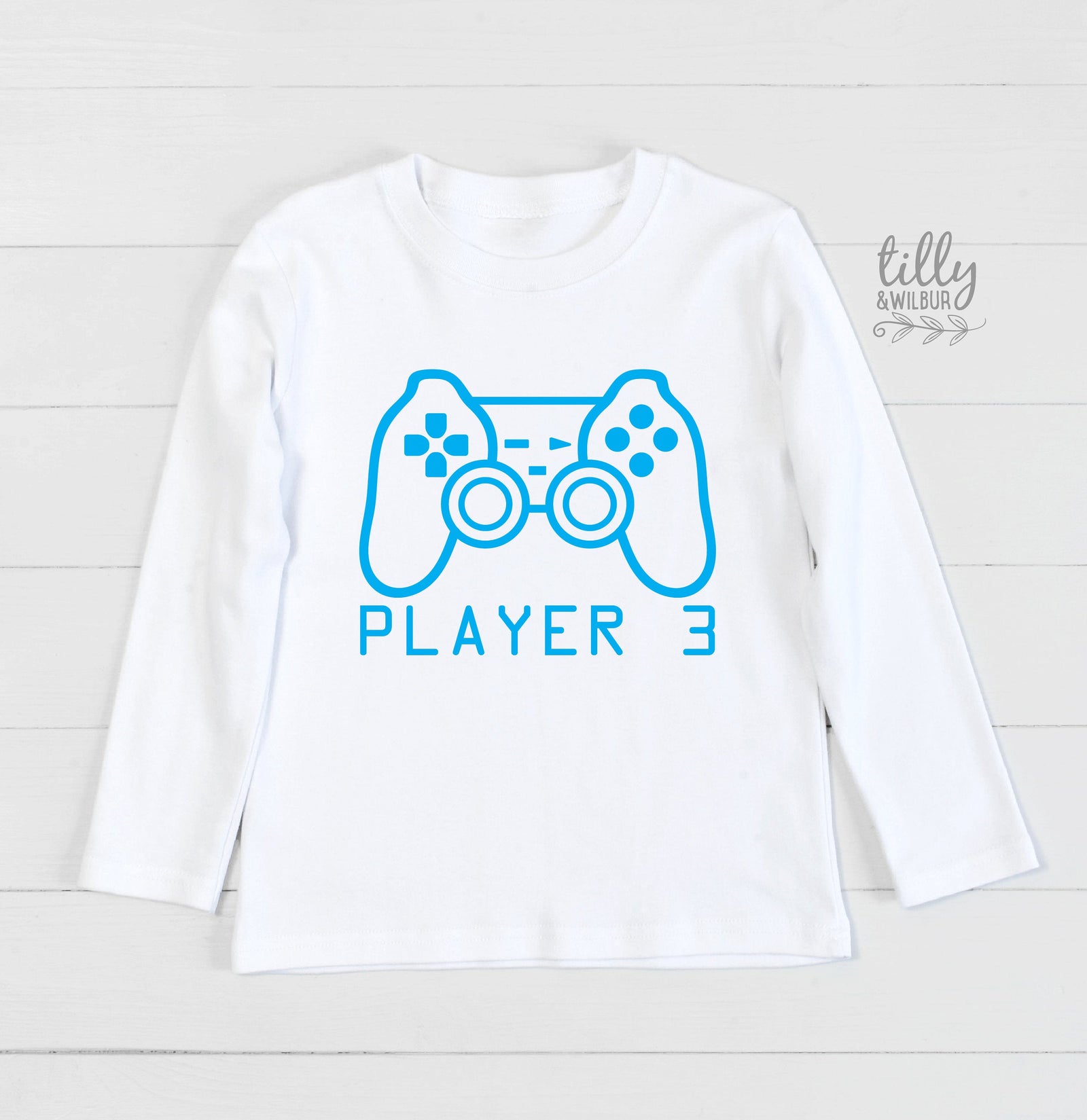 Player 3 T-Shirt, Part of Player 1 Player 2 Set, Father Son Matching Shirts, Matching Tees, Gaming, Father's Day Gift, Video Gift, Gamer