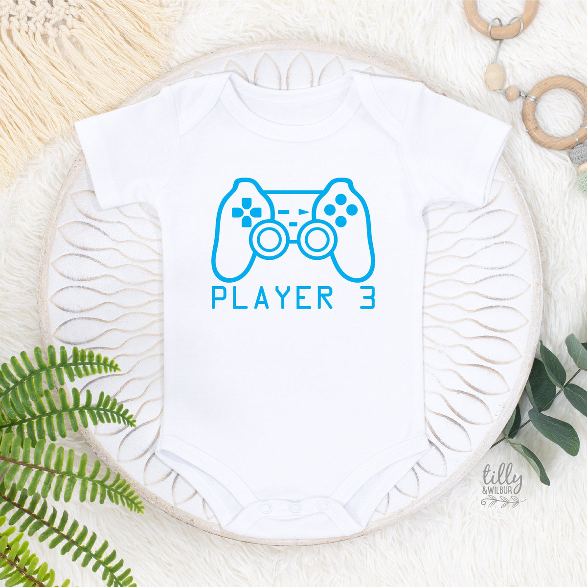 Player 3 Bodysuit, Player 3 Onesie, Part of Player 1 Player 2 Set, Father Son Matching Shirts, Matching Tees, Gaming, Father's Day Gift