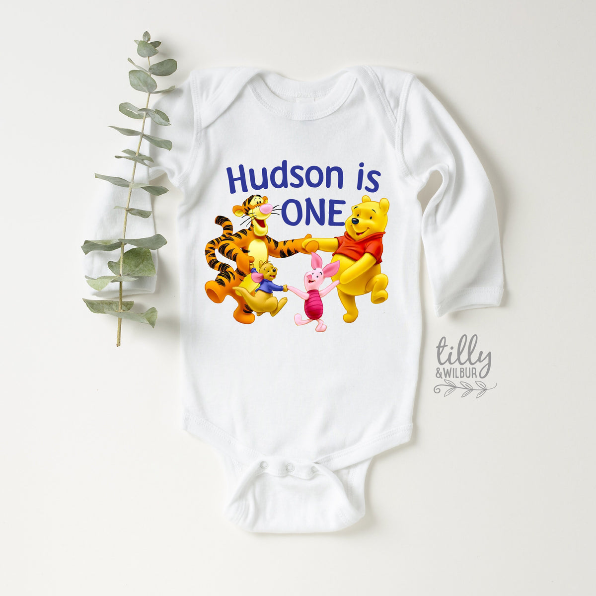 1st Birthday Bodysuit, First Birthday Onesie, Personalised 1st Birthday T-Shirt, 1st Birthday Gift, First Birthday Gift, Winnie The Pooh