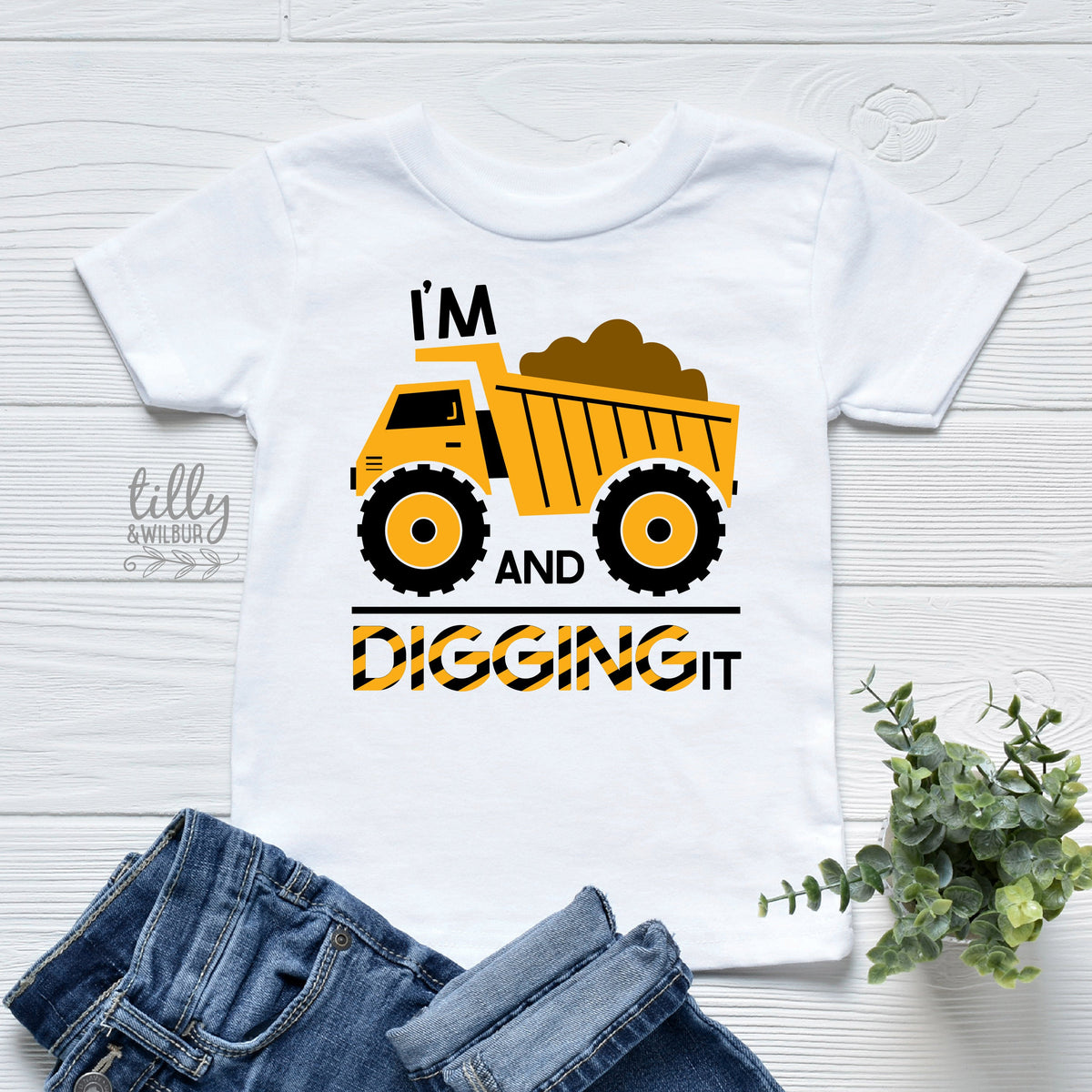 I'm Two And Digging It T-Shirt, I Dig Being Two Birthday T-Shirt, 2nd Birthday T-Shirt, 2nd Second Birthday Tee, Two Birthday Gift, Boy 2