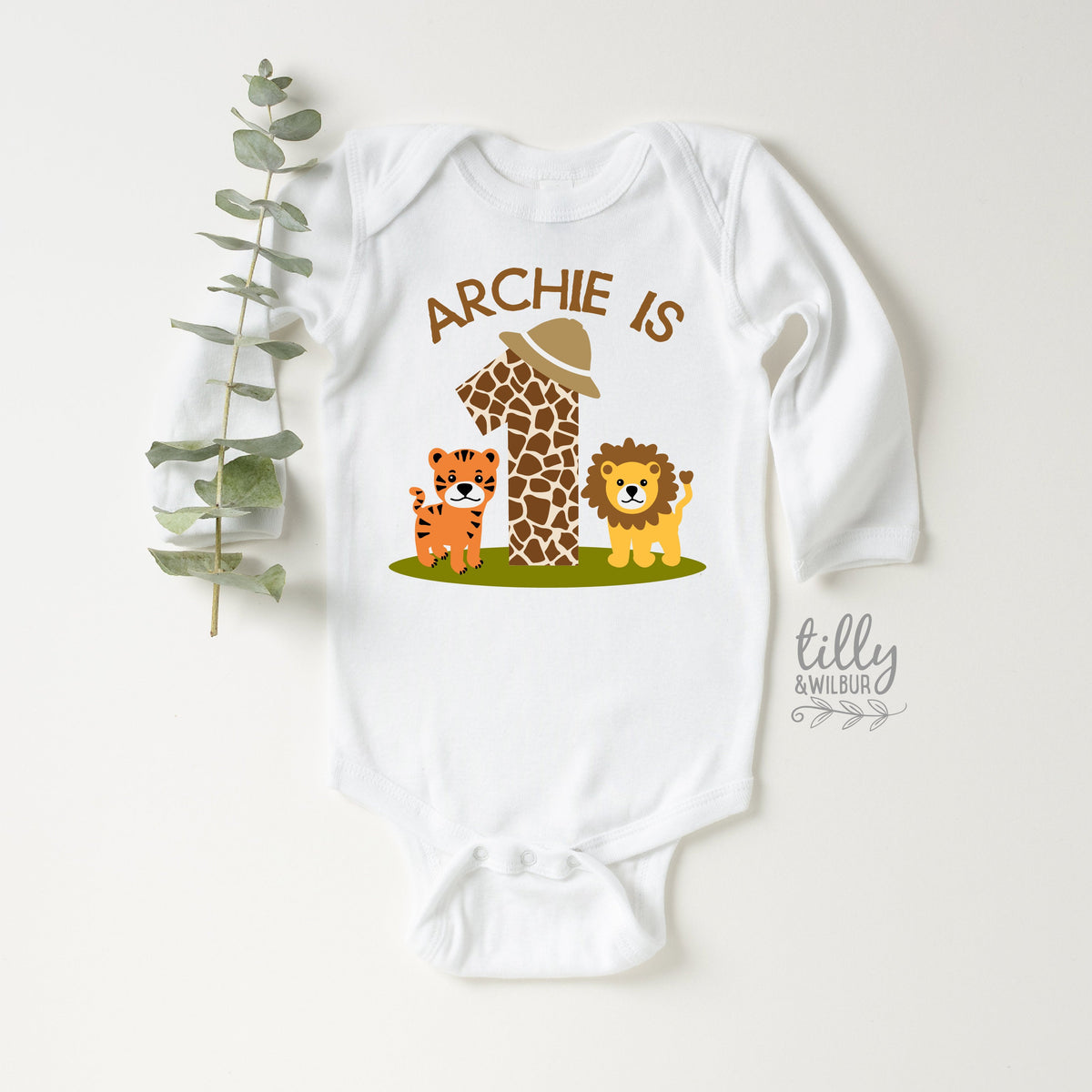 Safari Animal First Birthday Onesie, Safari Baby Birthday Bodysuit, 1st Birthday Boy T-Shirt, 1st Birthday Baby Outfit, Jungle Animal Theme