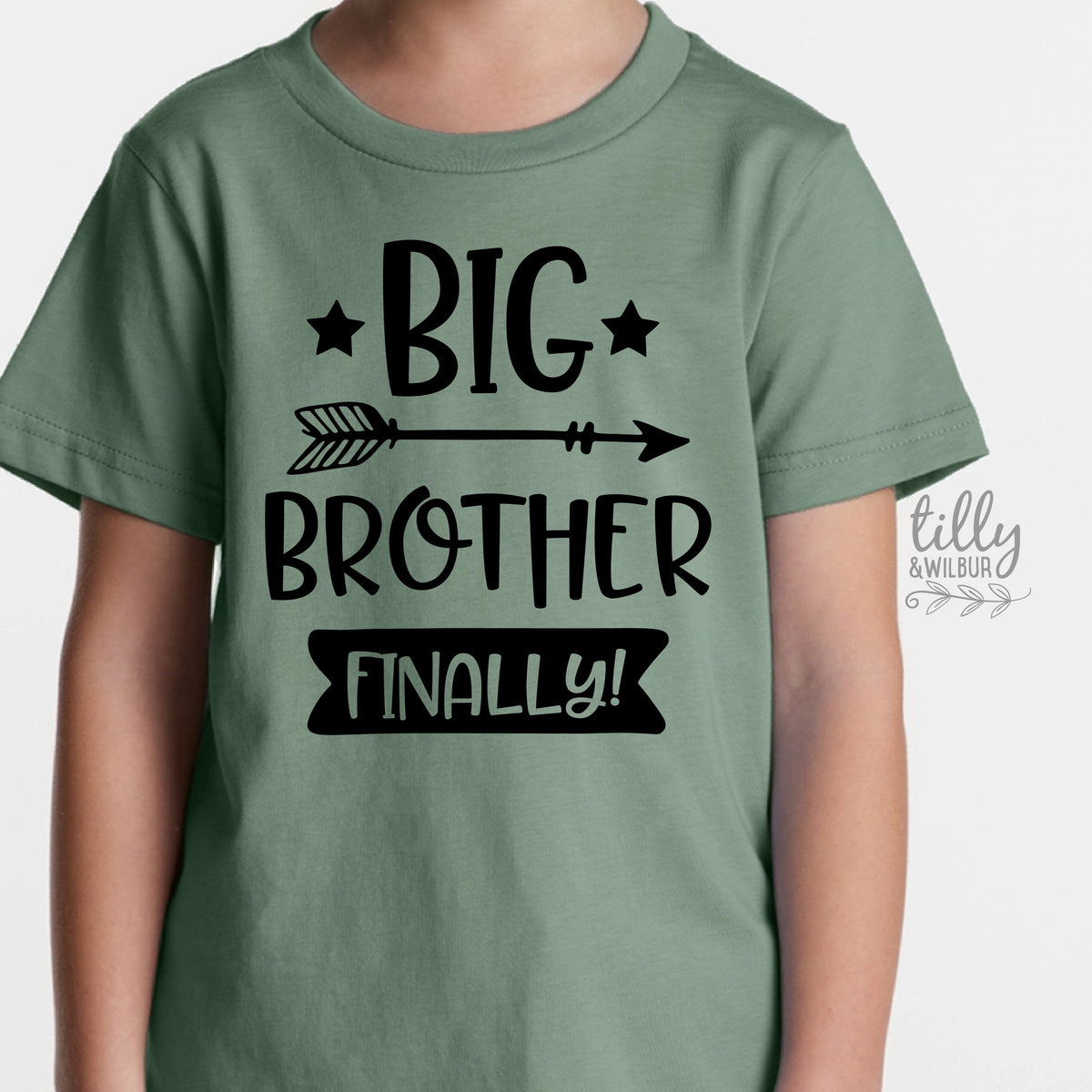 Big Brother Finally, Promoted To Big Brother T-Shirt For Boys, Personalised Due Date, I'm Going To Be A Big Brother, Pregnancy Announcement