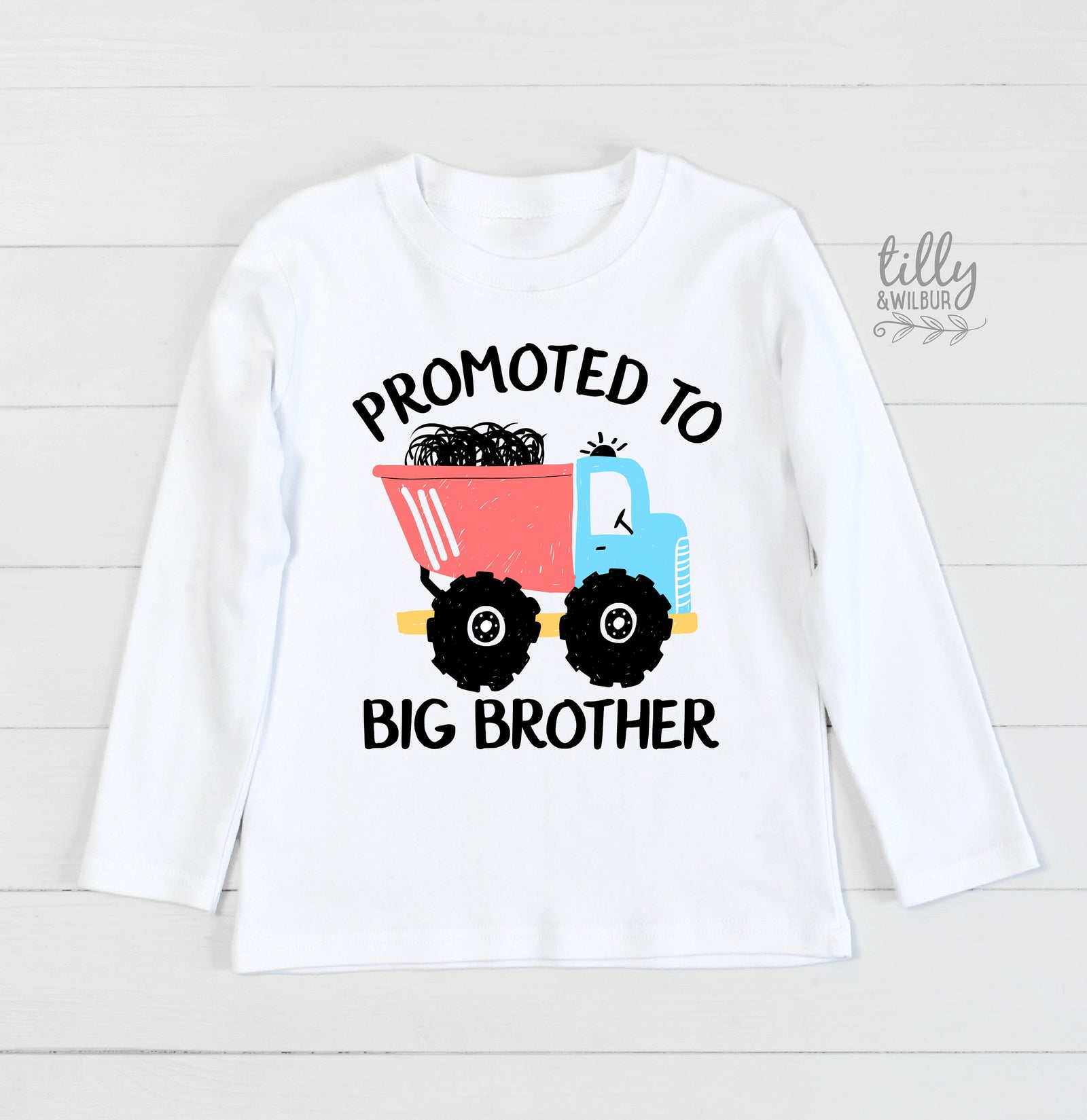 Promoted To Big Brother T-Shirt For Boys, Big Brother Under Construction Shirt, I'm Going To Be A Big Brother Shirt, Pregnancy Announcement