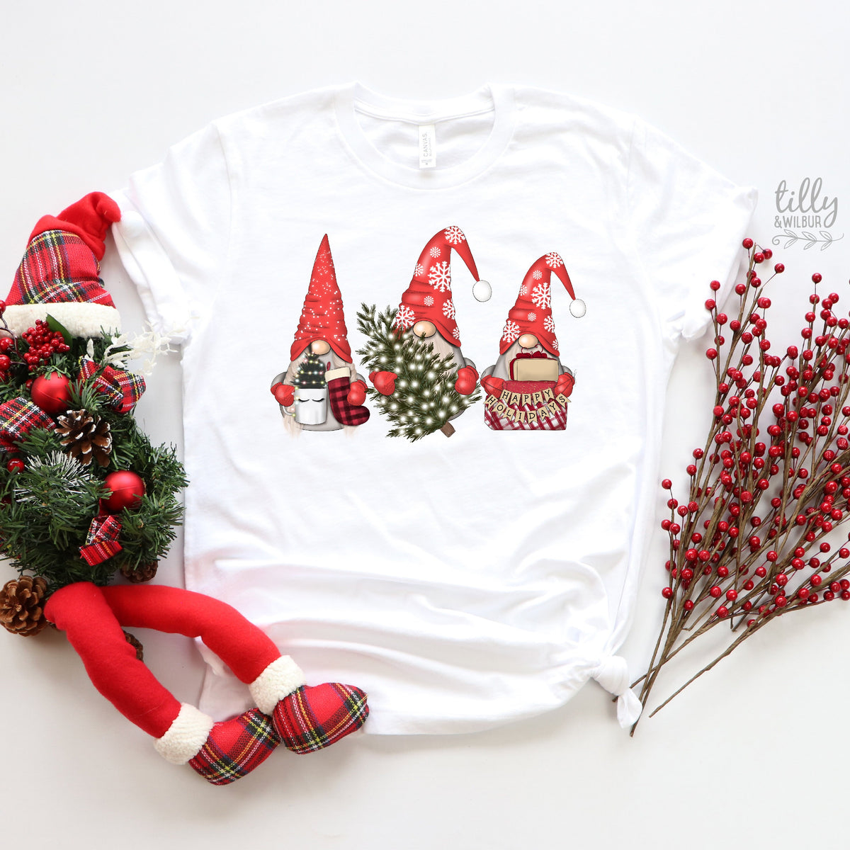 Gnome Family Christmas Matching T-Shirts, Matching Christmas Shirts, Matching Gnome Santa T-Shirts, Matching Christmas Family Shirts, Xmas