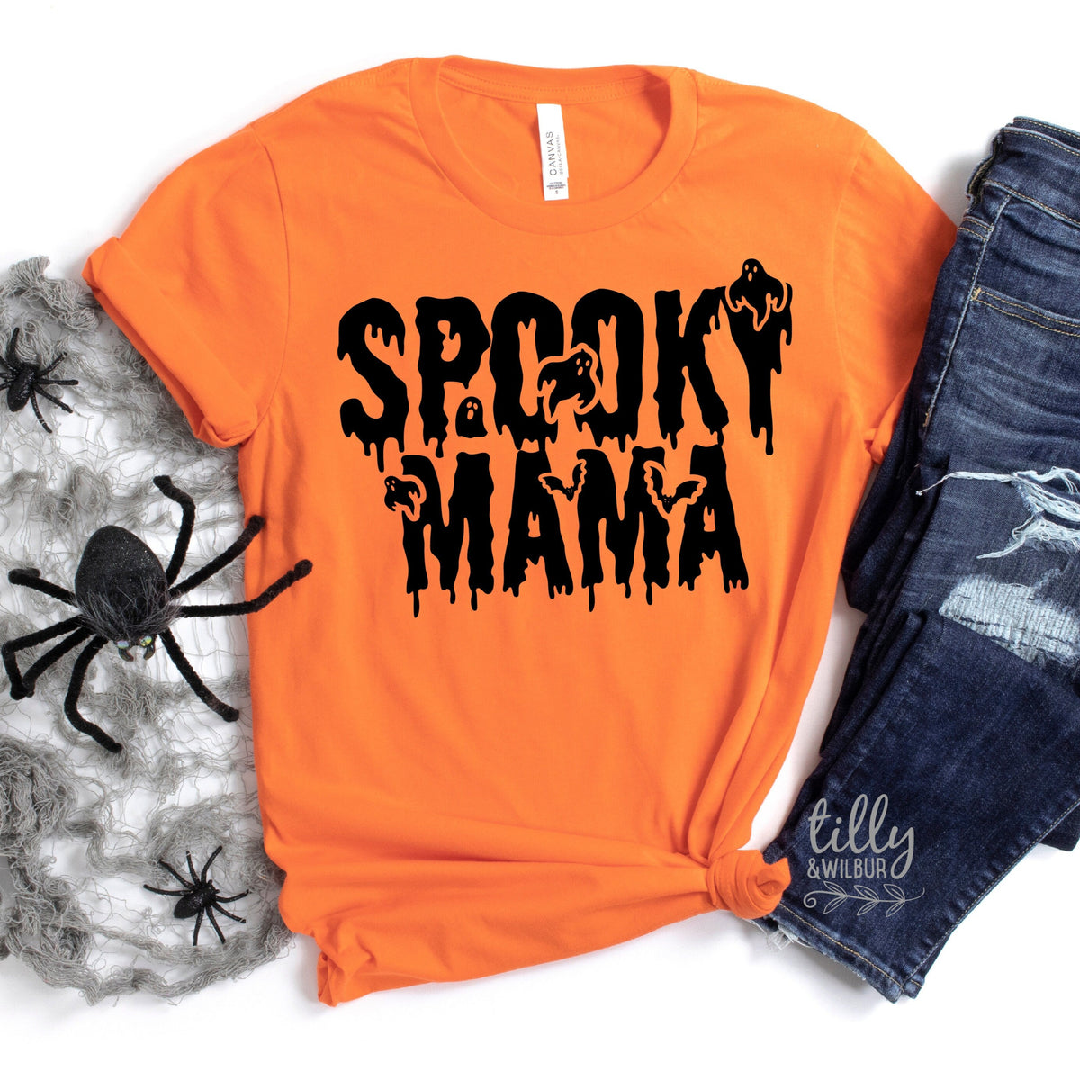 Spooky Mama T-Shirt, Halloween T-Shirt For Mum, Mummy Halloween Outfit, Halloween T-Shirt For Mums, Funny Mum T-Shirt, Mumster T-Shirt