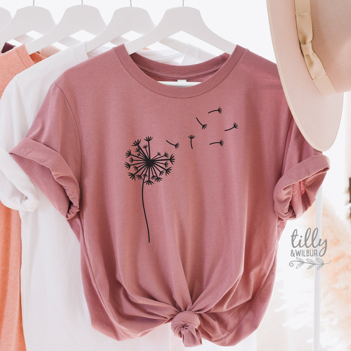 Dandelion T-Shirt, Dandelion Seeds T-Shirt, Dandelion Graphic Shirt, Women's T-Shirt, Graphic Dandelion, Nature T-Shirt, Make A Wish T-Shirt