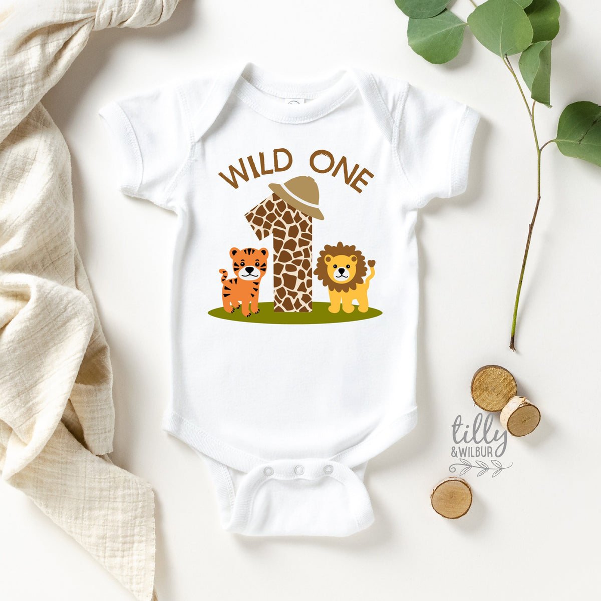 The Wild One Bodysuit, The Wild One 1st Birthday Bodysuit, Birthday Boy Outfit, Safari Animal First Birthday Gift, Safari Baby Birthday Tee