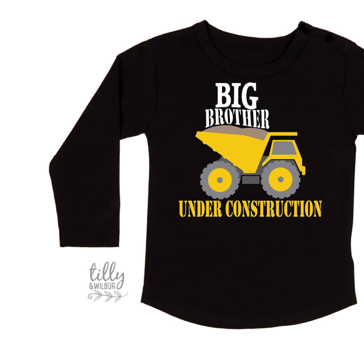 Promoted To Big Brother T-Shirt For Boys, Big Brother Under Construction Shirt, I'm Going To Be A Big Brother Shirt, Pregnancy Announcement