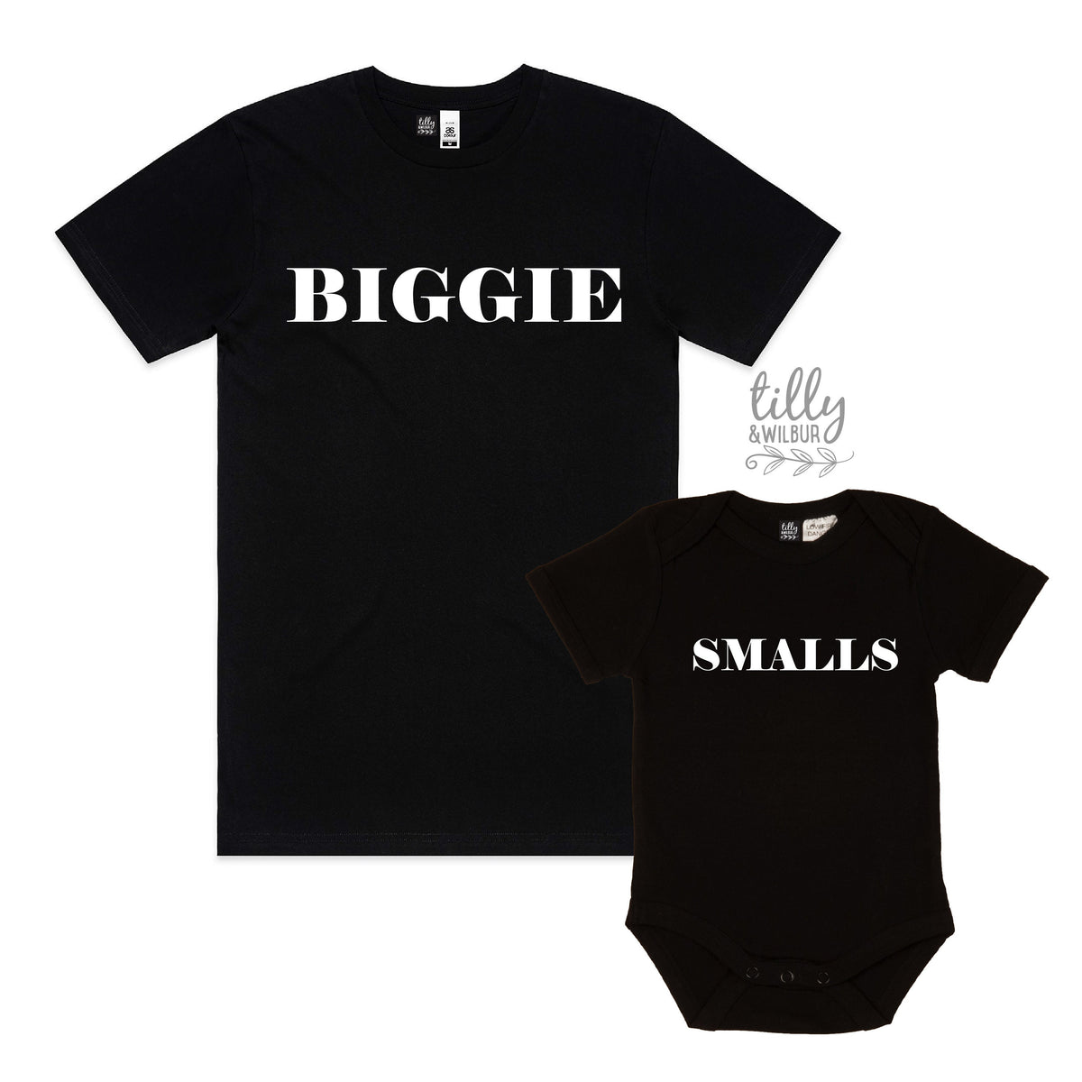 Biggie Smalls Father Son Matching Shirts, Matching Dad And Baby, Matching Dad And Kid, Father's Day Gift, Newborn Gift, New Dad T-Shirt