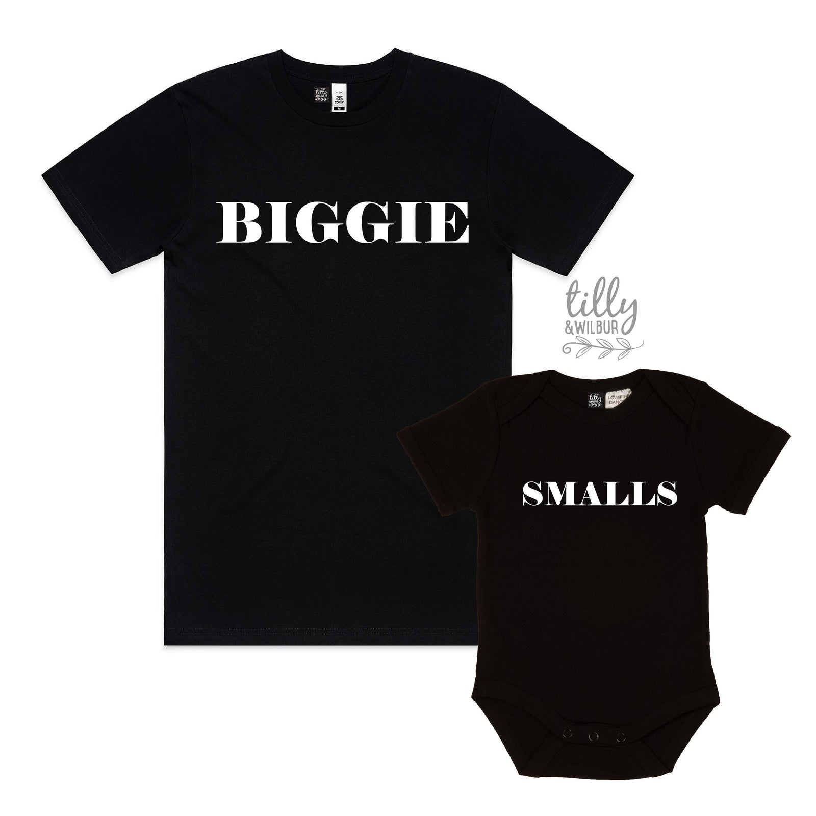 Biggie Smalls Father Son Matching Shirts, Matching Dad And Baby, Matching Dad And Kid, Father's Day Gift, Newborn Gift, New Dad T-Shirt