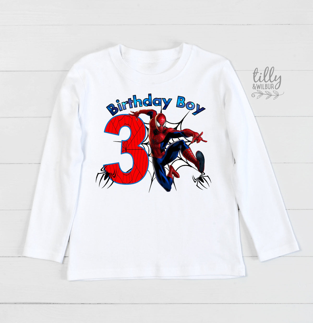 Spiderman 3rd Birthday T-Shirt, Three Year Old Birthday Boy, 3rd Birthday, Third Birthday, 3rd Birthday Gift, Marvel, Superhero Birthday
