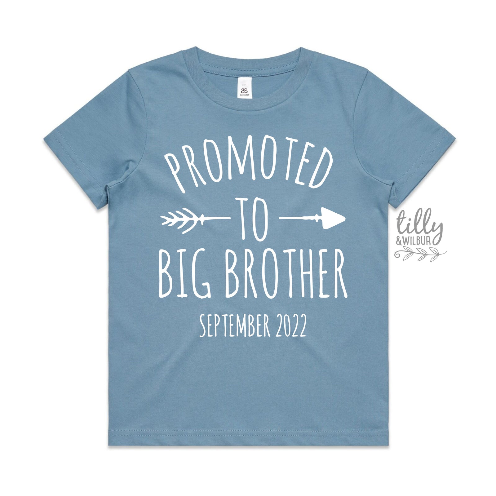 Promoted To Big Brother T-Shirt For Boys, Personalised Due Date, Big Brother Shirt, I'm Going To Be A Big Brother, Pregnancy Announcement