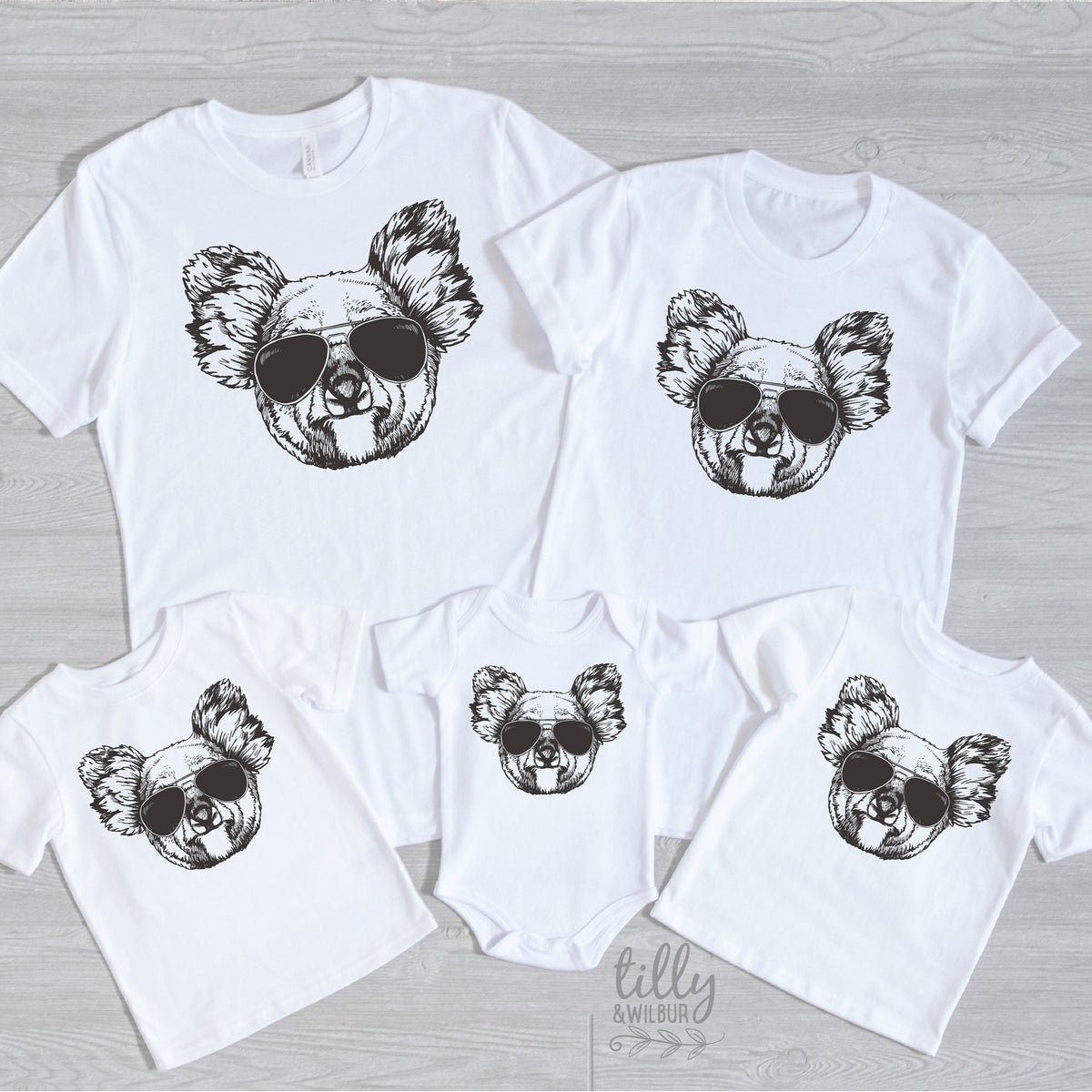 Koala In Sunglasses Matching Family T-Shirts, Australian Gift, Koala Gift, Aussie Overseas Gift, Overseas Gift, Koala Onesie, Koala T-Shirt