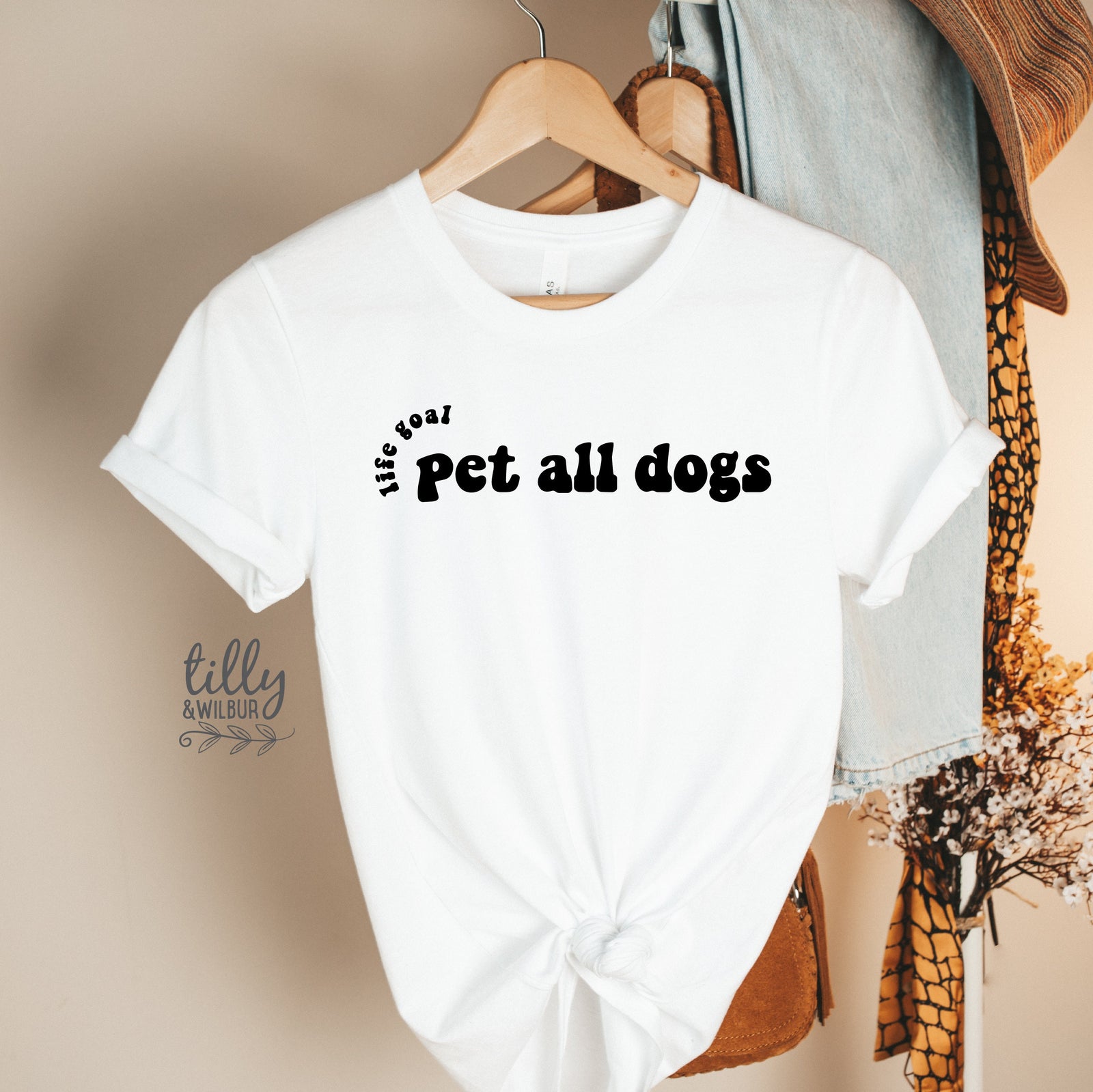 Life Goal Must Pet All Dogs T-Shirt, I Love Dogs Women's T-Shirt, Funny T-Shirt, I Love Dogs T-Shirt, Funny Women's T-Shirt, Gift For Her
