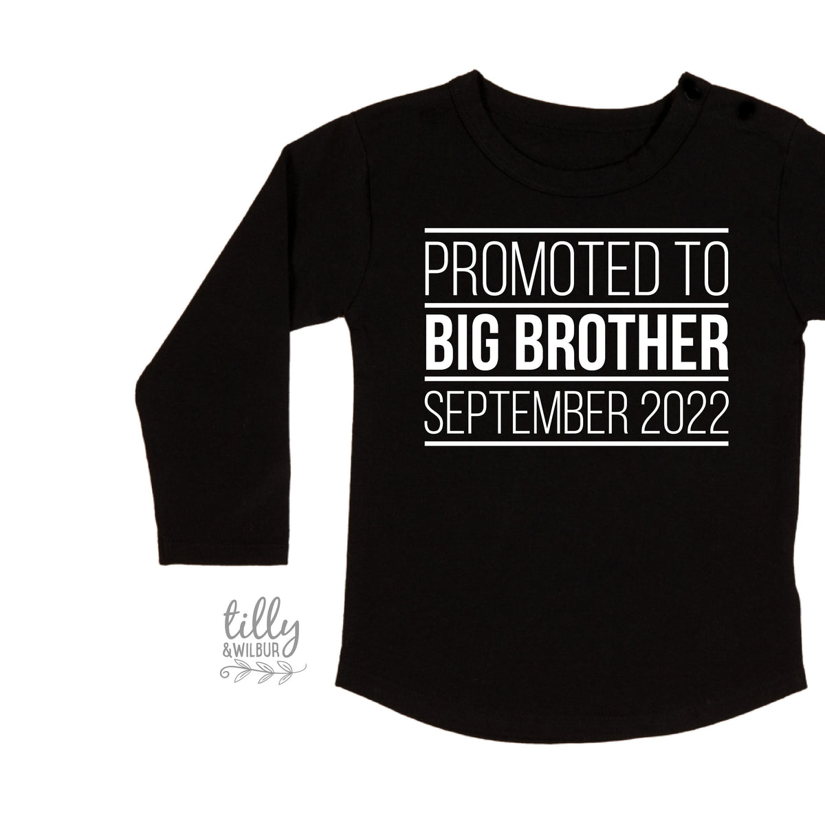 Promoted To Big Big Brother T-Shirt, I'm Going To Be A Big Brother T-Shirt, Personalised Pregnancy Announcement T-Shirt, Sibling T-Shirt
