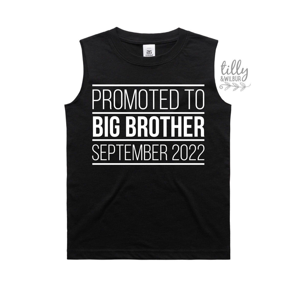 Promoted To Big Big Brother T-Shirt, I'm Going To Be A Big Brother T-Shirt, Personalised Pregnancy Announcement T-Shirt, Sibling T-Shirt