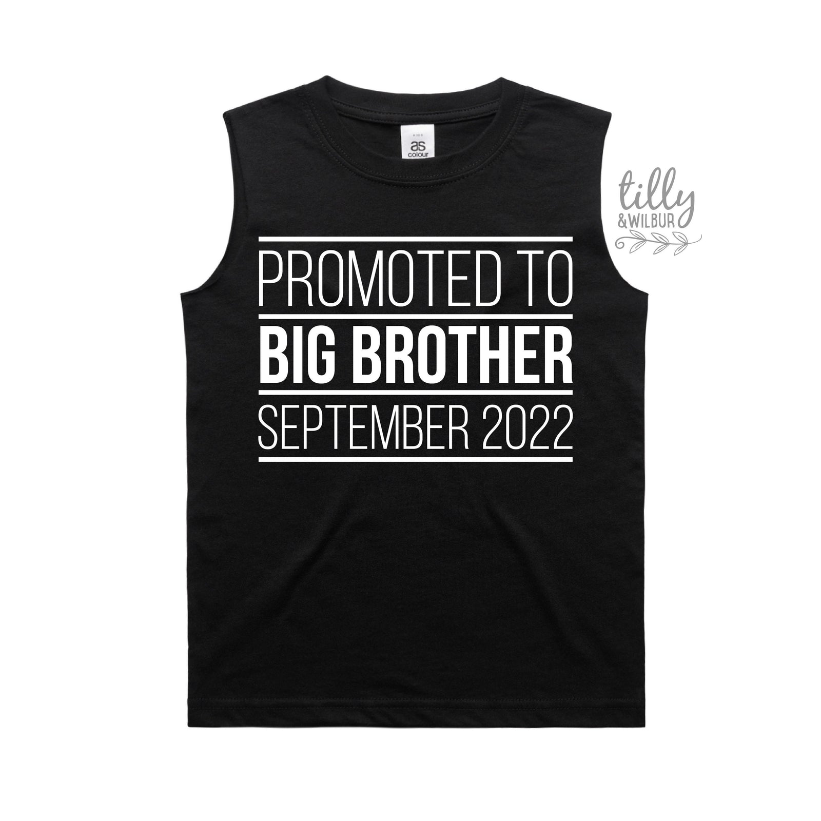 Promoted To Big Big Brother T-Shirt, I'm Going To Be A Big Brother T-Shirt, Personalised Pregnancy Announcement T-Shirt, Sibling T-Shirt
