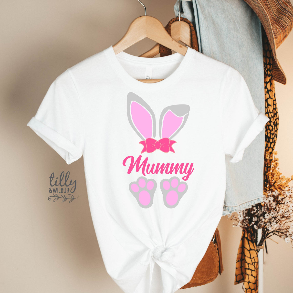 Mummy Easter T-Shirt, 1st Easter As A Mummy, Bunny Ears And Feet, First Easter As A Family, Easter Outfit, Baby's 1st Easter, Easter Gift