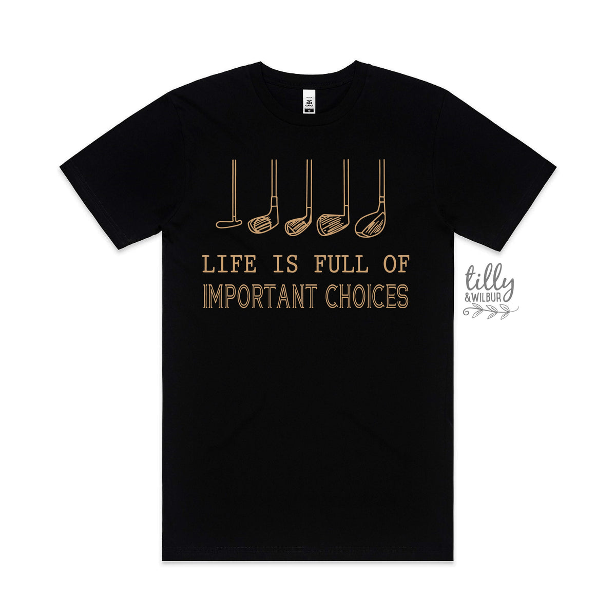 Life is Full of Important Choices T-Shirt, Gift For Golfer,  Funny Men's Golf T-Shirt, Golfer Birthday, Golf Gift For Men, Gift For Husband
