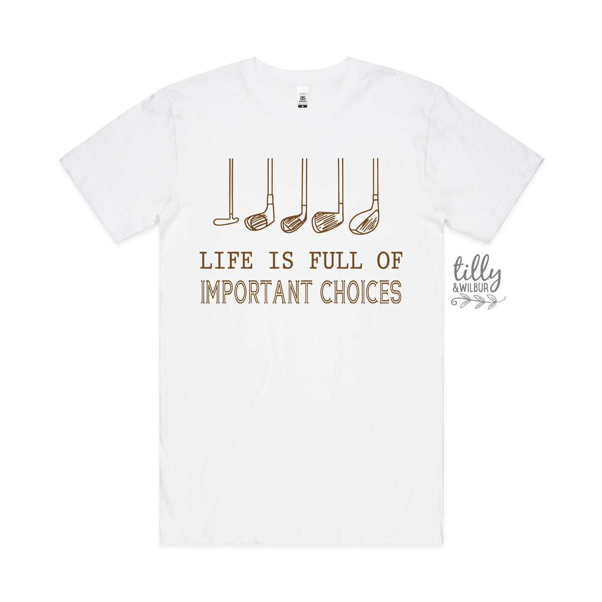 Life is Full of Important Choices T-Shirt, Gift For Golfer,  Funny Men's Golf T-Shirt, Golfer Birthday, Golf Gift For Men, Gift For Husband