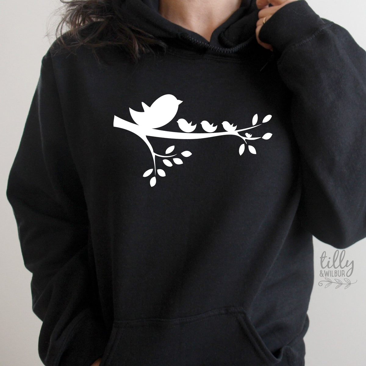 Mother's Day Hoodie, Personalise Number Of Little Birds Per Number Of Children, First Mother's Day, 1st Mother's Day, Mama And Me, Best Mum