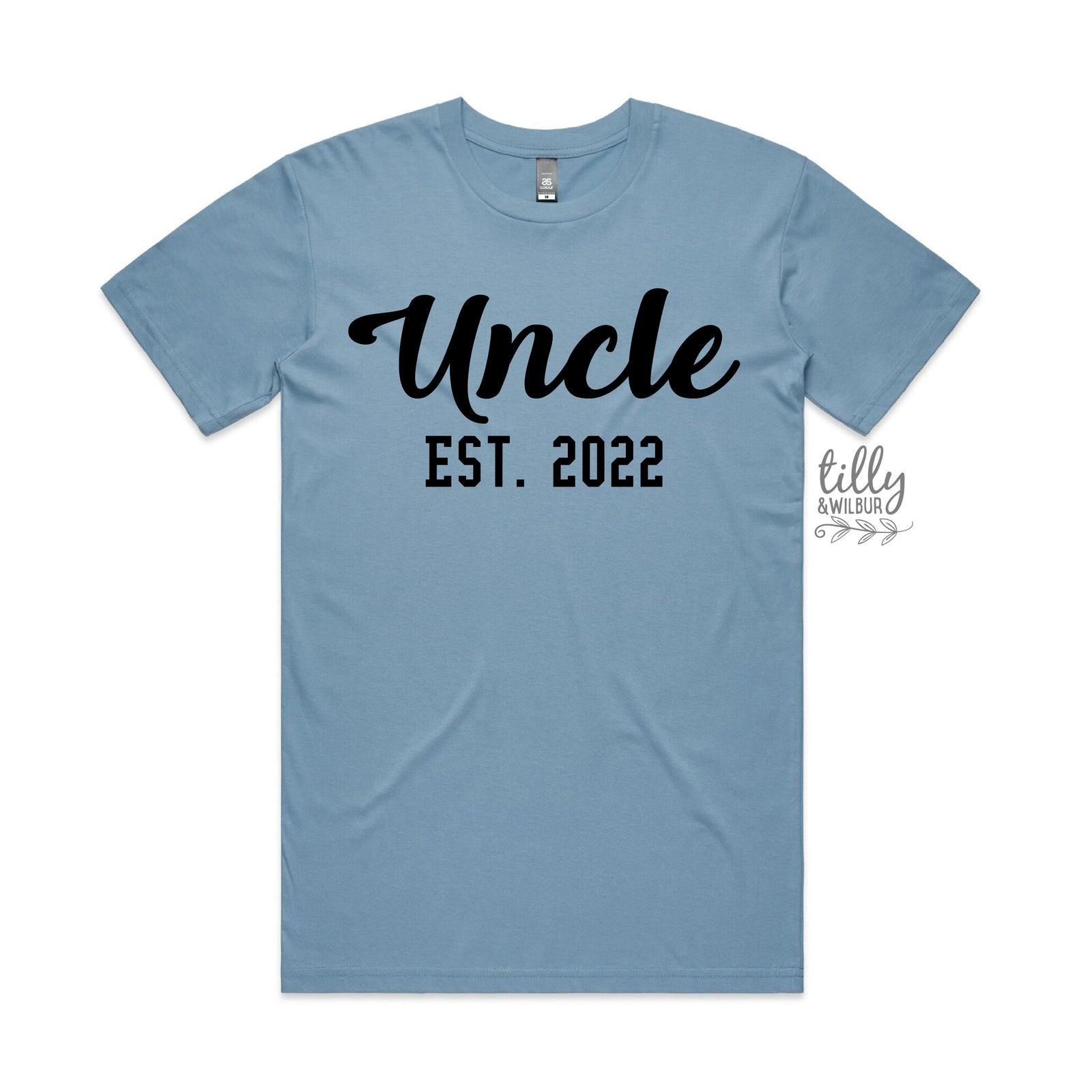 Uncle T-Shirt, Uncle Est. T-Shirt, Personalised Pregnancy Announcement Shirt, I'm Going To Be An Uncle, Baby Shower Gift, Niece Nephew Gift