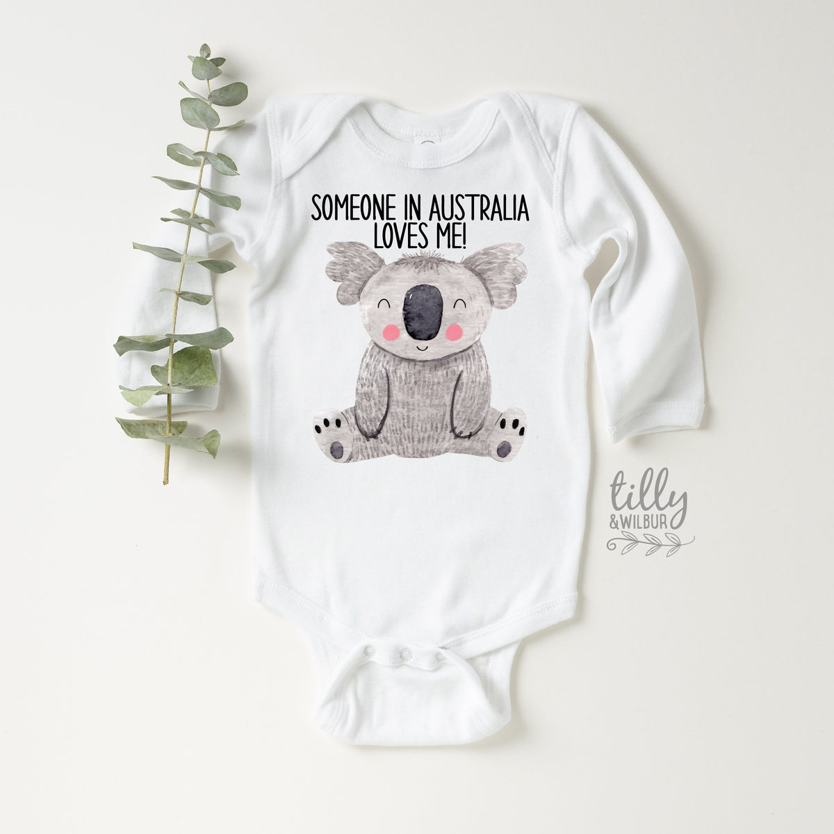 Someone In Australia Loves Me, Australia Baby Gift, Australiana Gift, Koala Baby Gift, Aussie Overseas Gift, Newborn Baby Gift, Baby Shower