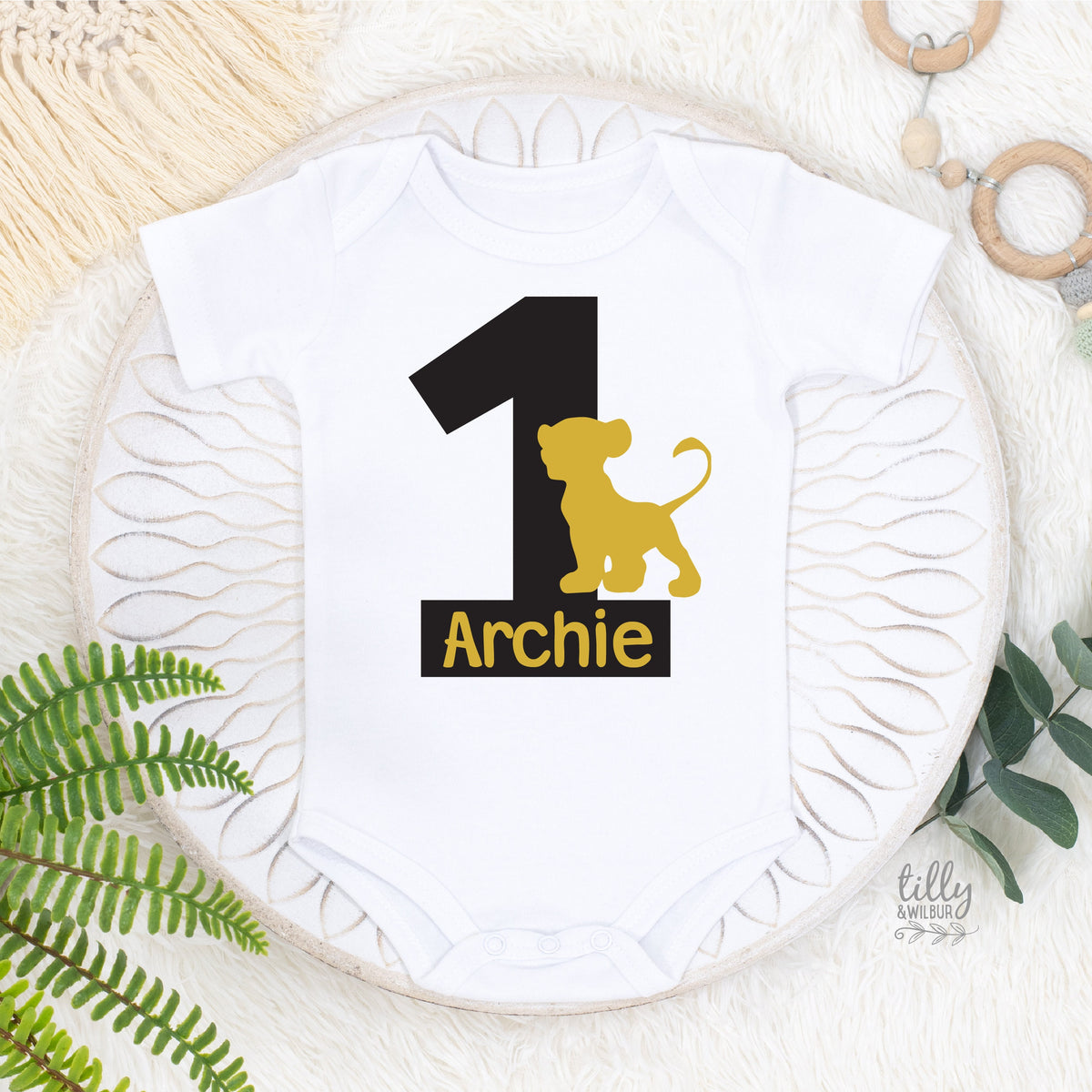 1st Birthday Lion King Onesie, Simba Theme Birthday Party, Personalised Birthday Bodysuit, Lion King Birthday Romper, First Birthday T-Shirt