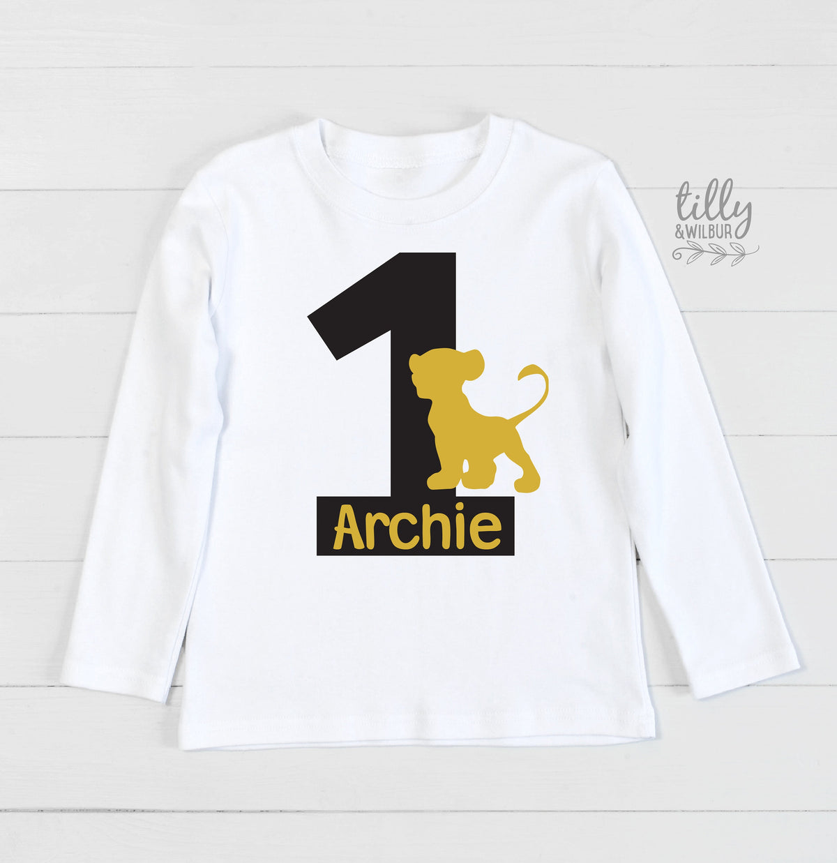 1st Birthday Lion King T-Shirt, Simba Theme Birthday Party, Personalised Birthday T-Shirt, Lion King Birthday Party, First Birthday T-Shirt