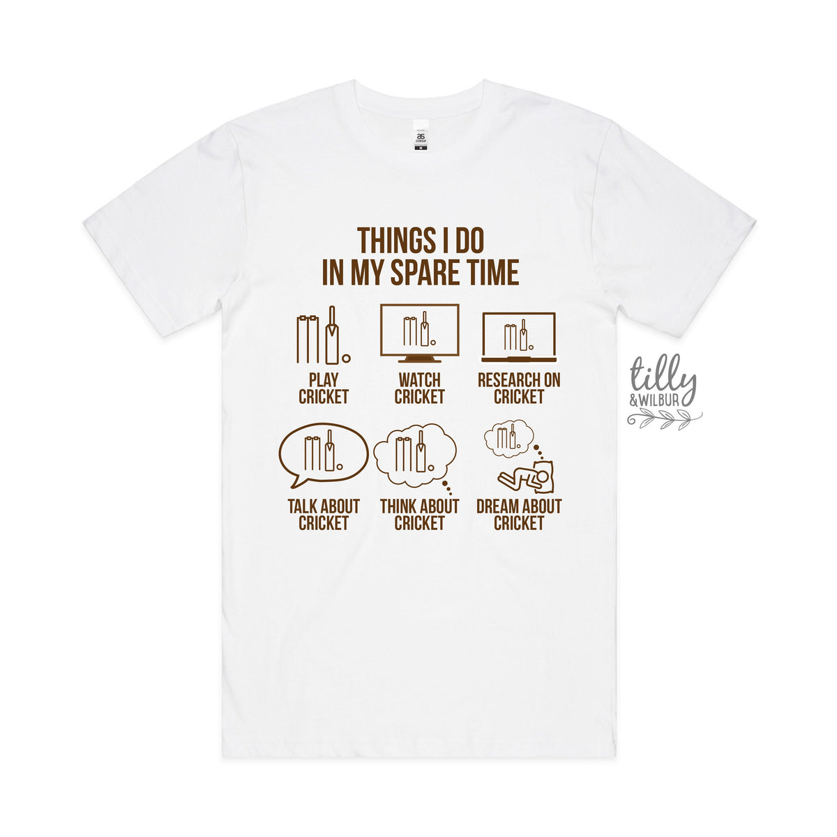 Cricket T-Shirt, Things I Do In My Spare Time, Men's Cricket T-Shirt, Funny Cricket T-Shirt, Funny Dad T-Shirt, Men's Gift, Men's Birthday