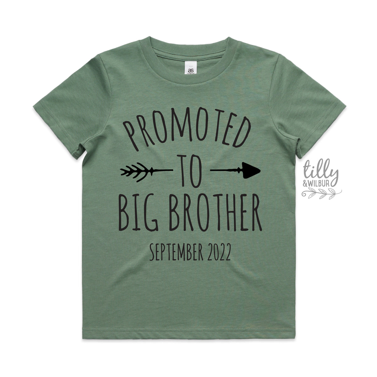 Promoted To Big Brother T-Shirt For Boys, Personalised Due Date, Big Brother Shirt, I'm Going To Be A Big Brother, Pregnancy Announcement